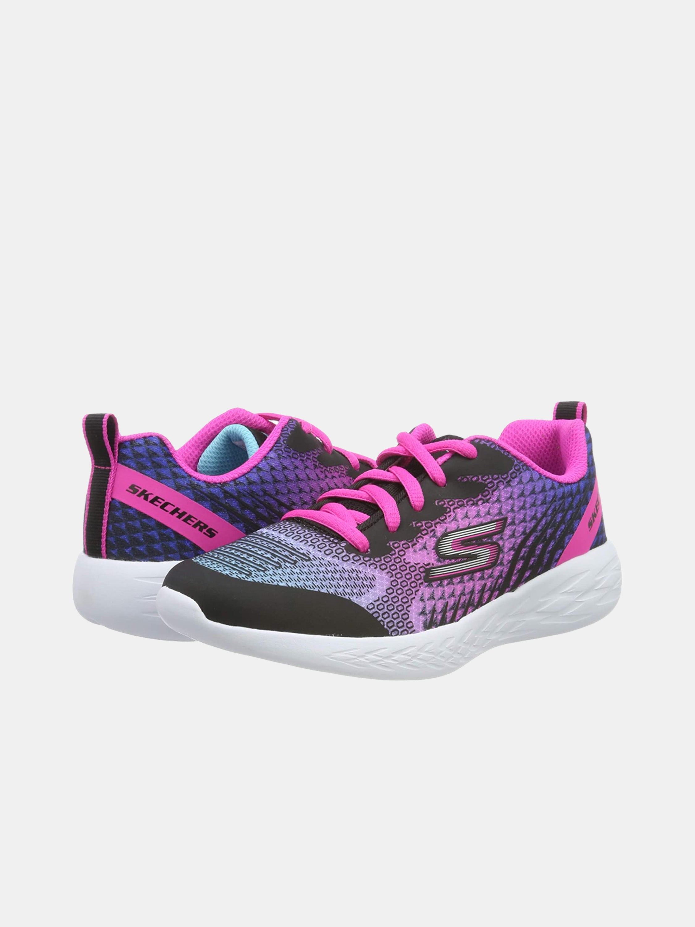 Skechers Girls GOrun 600 - Bright Sprints Trainers #color_Black