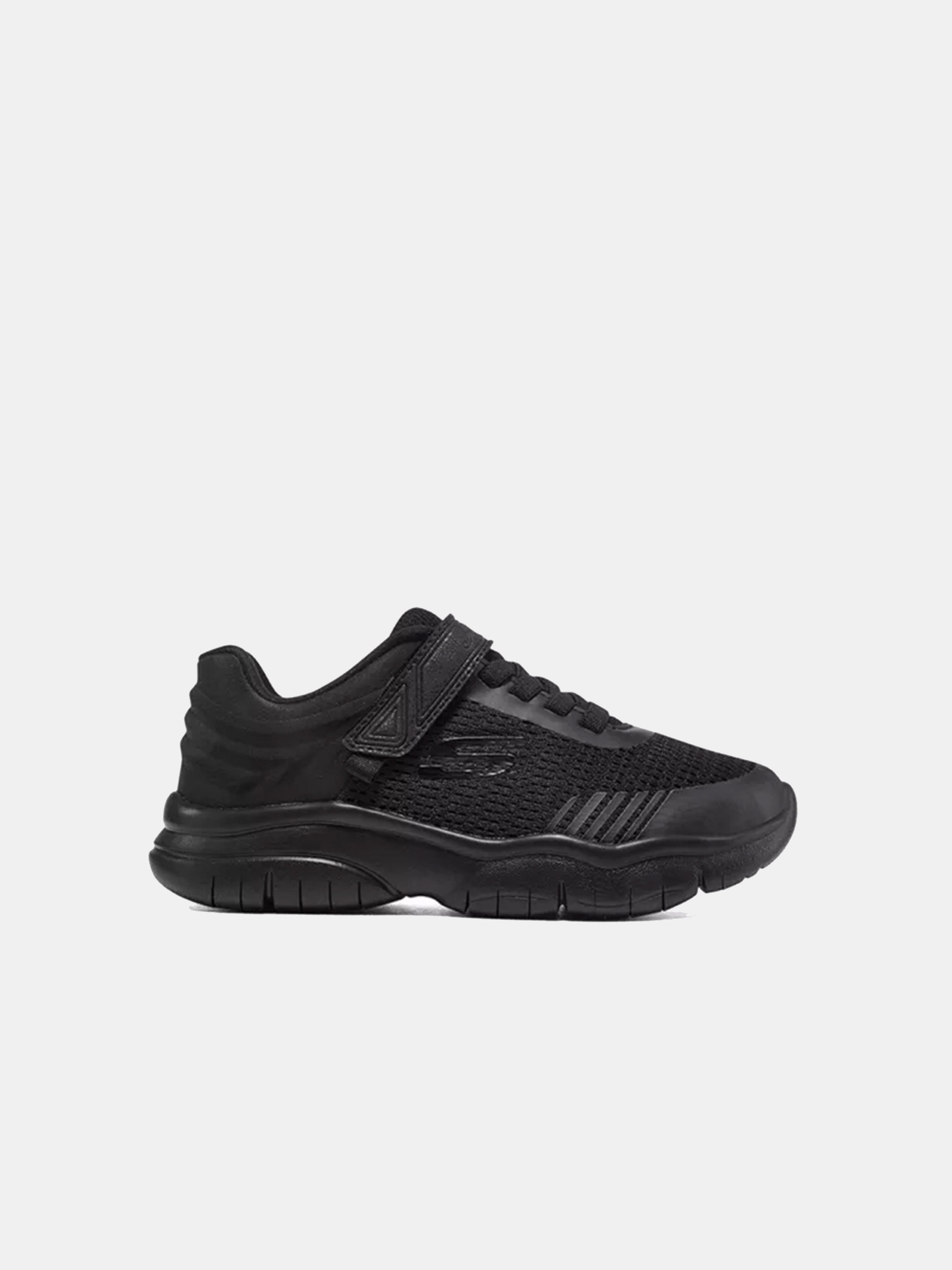 Skechers Girls Flex Blast - Breezy Hype School Shoes #color_Black