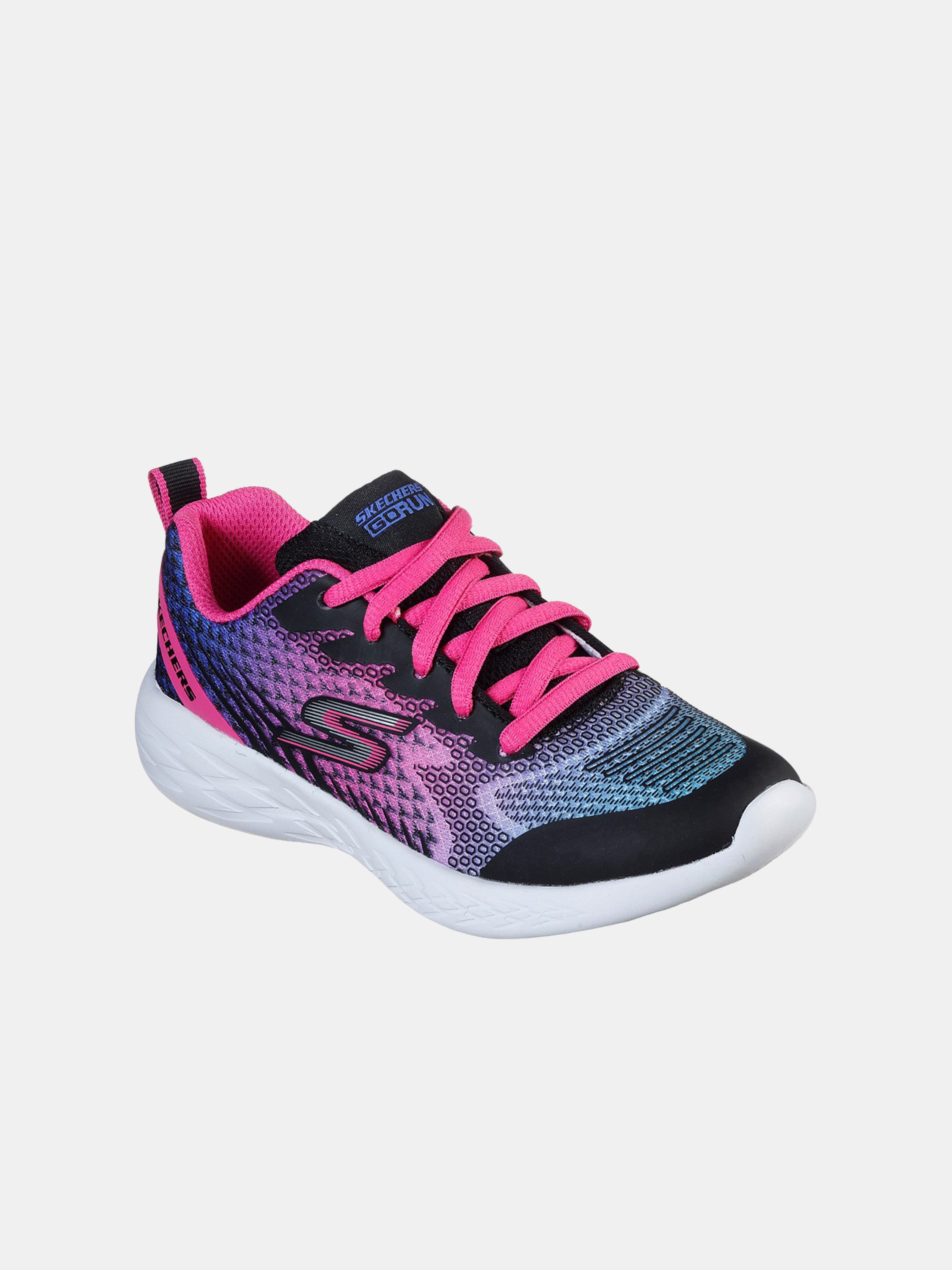 Skechers Girls GOrun 600 - Bright Sprints Trainers #color_Black