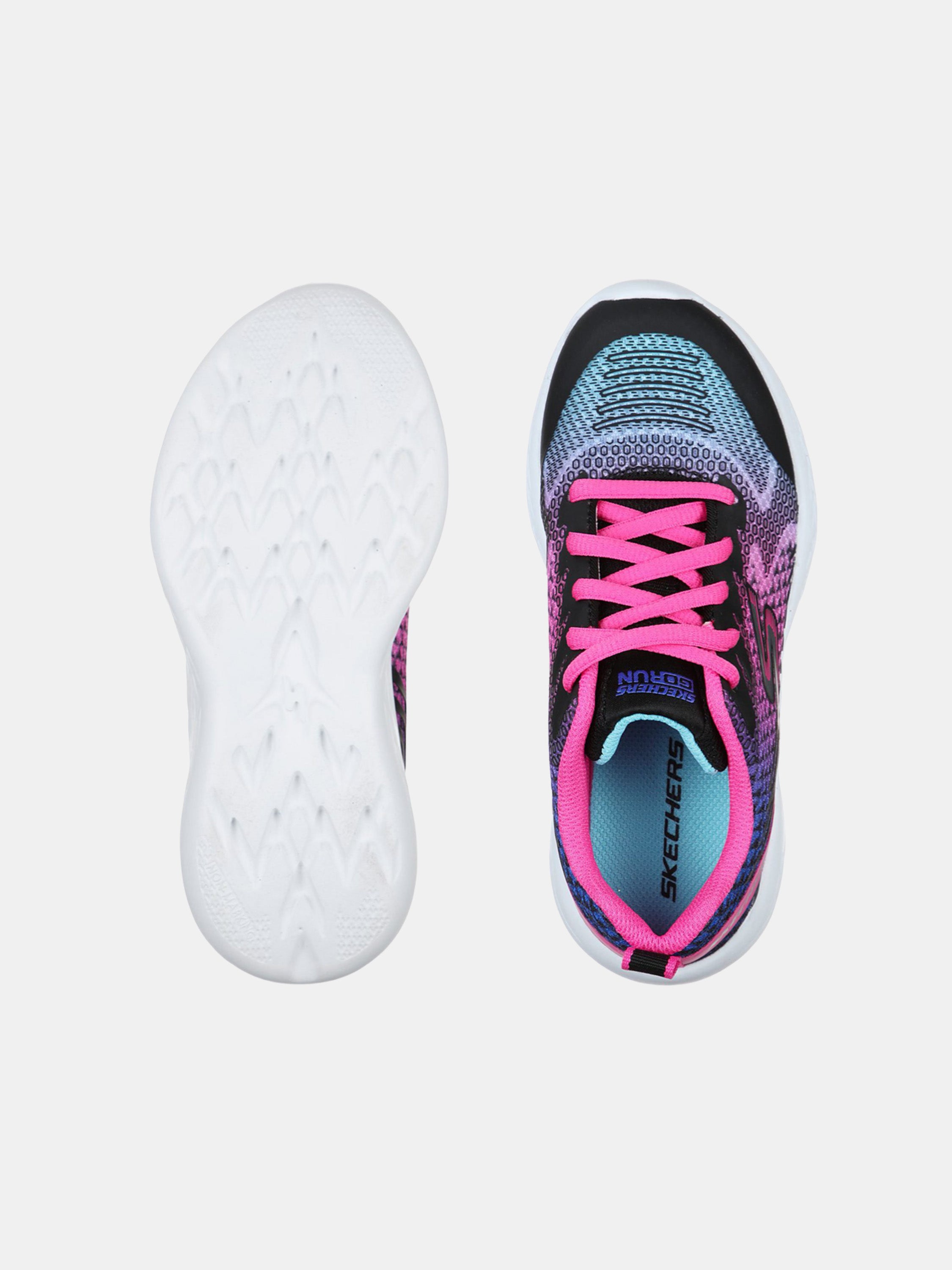Skechers Girls GOrun 600 - Bright Sprints Trainers #color_Black