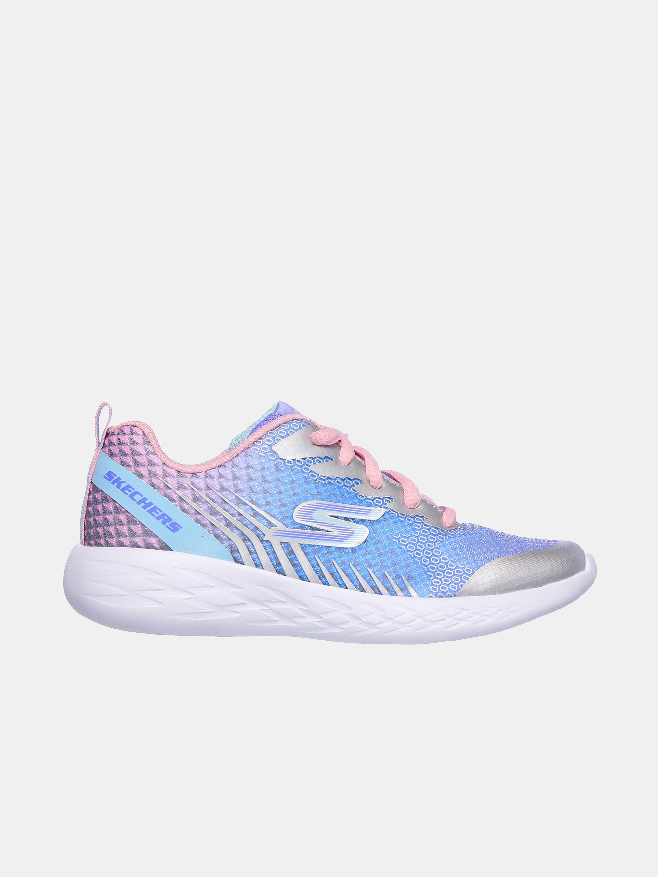Skechers Girls GOrun 600 - Bright Sprints Trainers #color_Silver