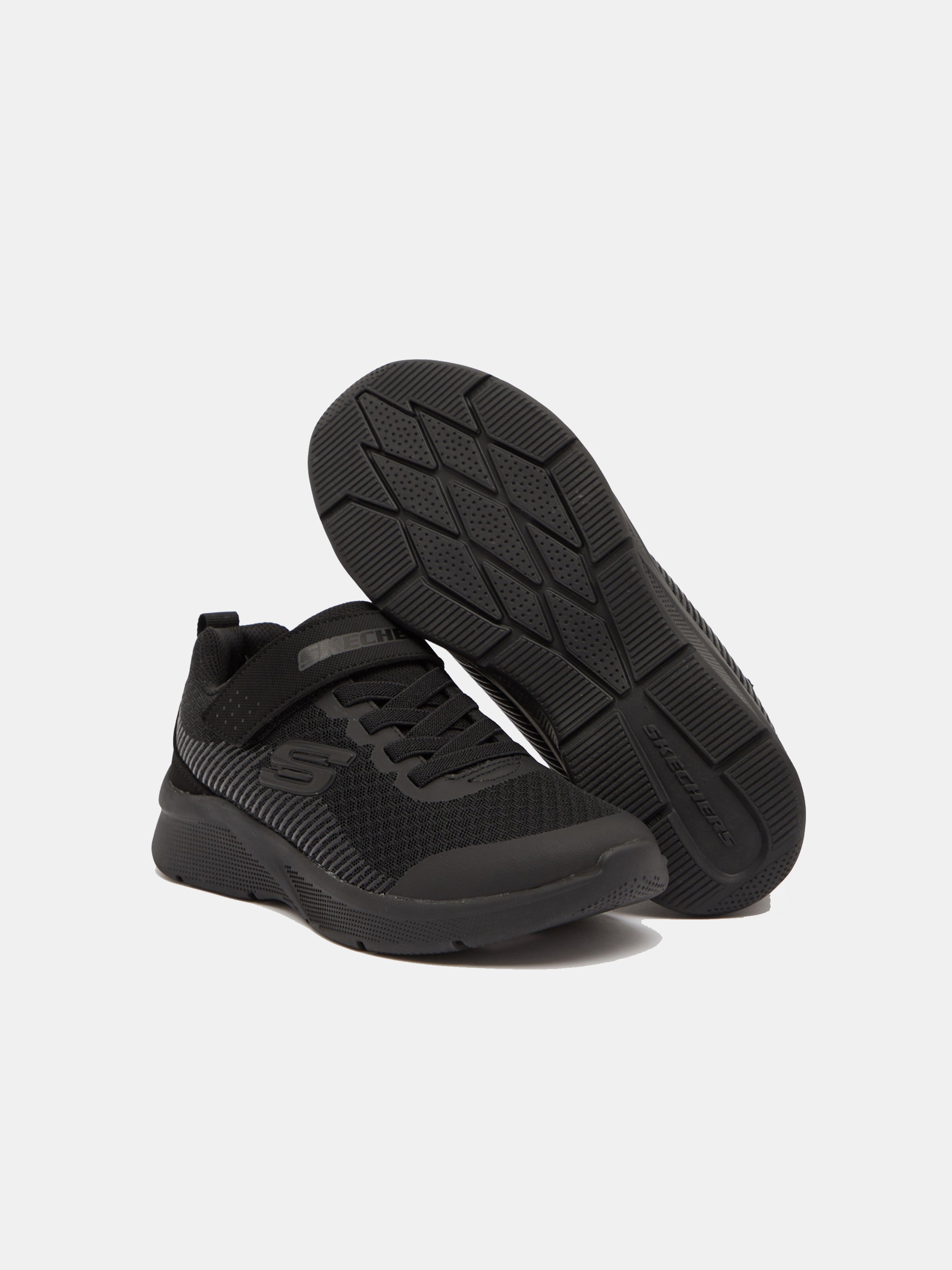 Skechers Boys Microspec - Gorza Shoes #color_Black
