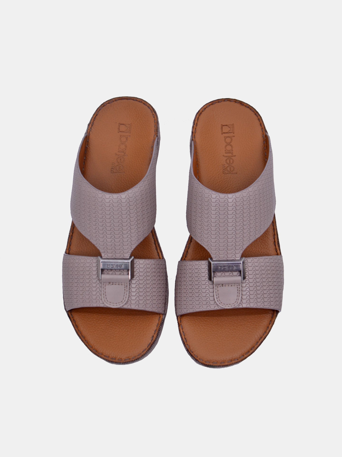 Barjeel Uno BSP1-54 Men's Arabic Sandals #color_Beige