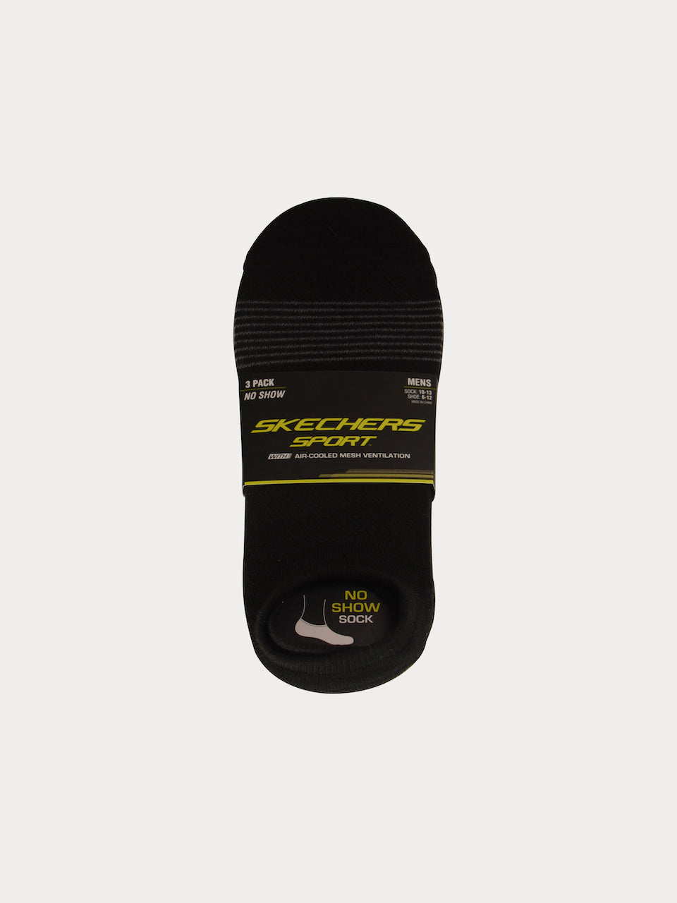 Skechers Men 3 Pack 1/2 Terry Super No Show Socks