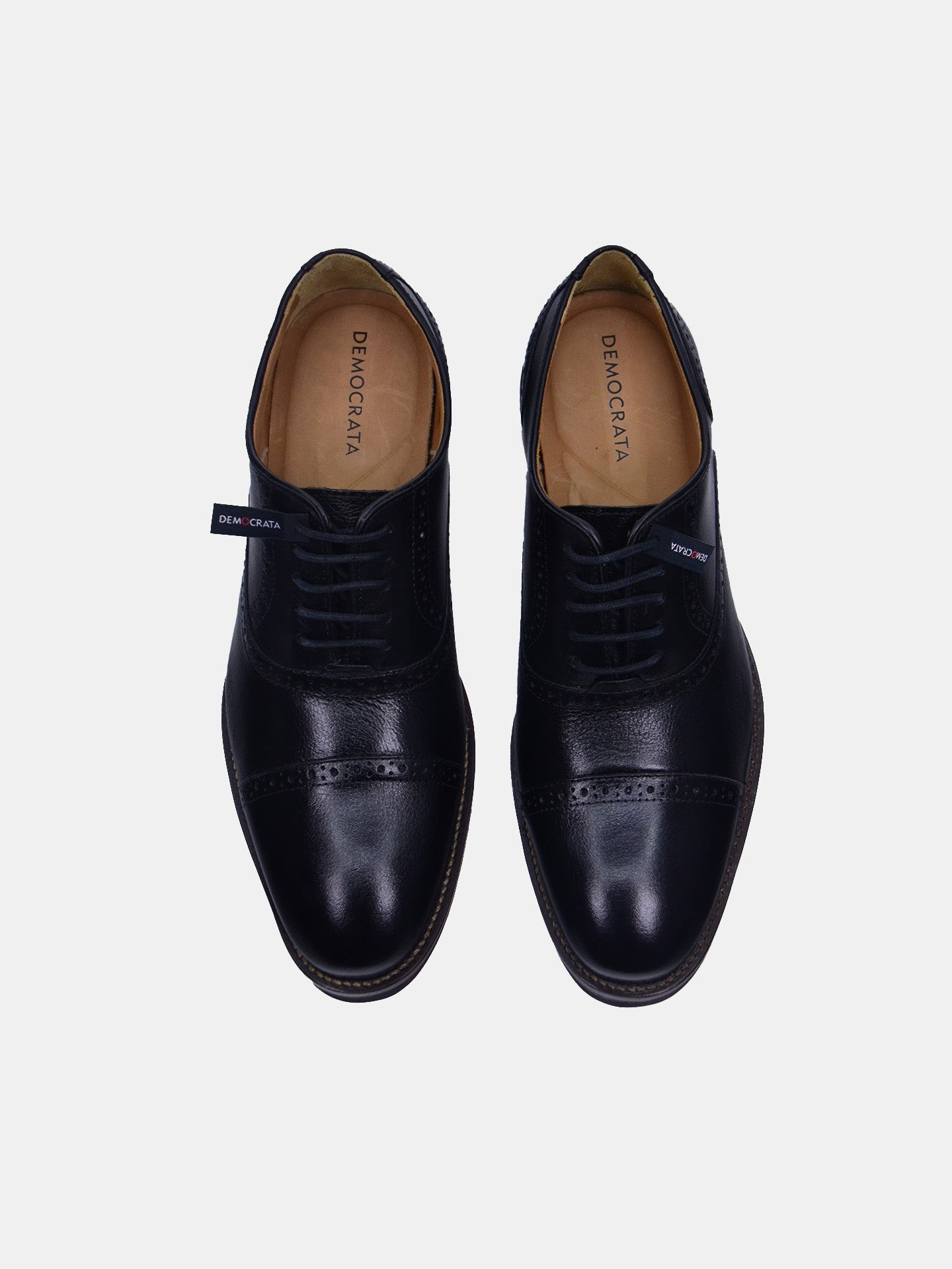 Democrata Men's Roy Lace Up Shoes #color_Black