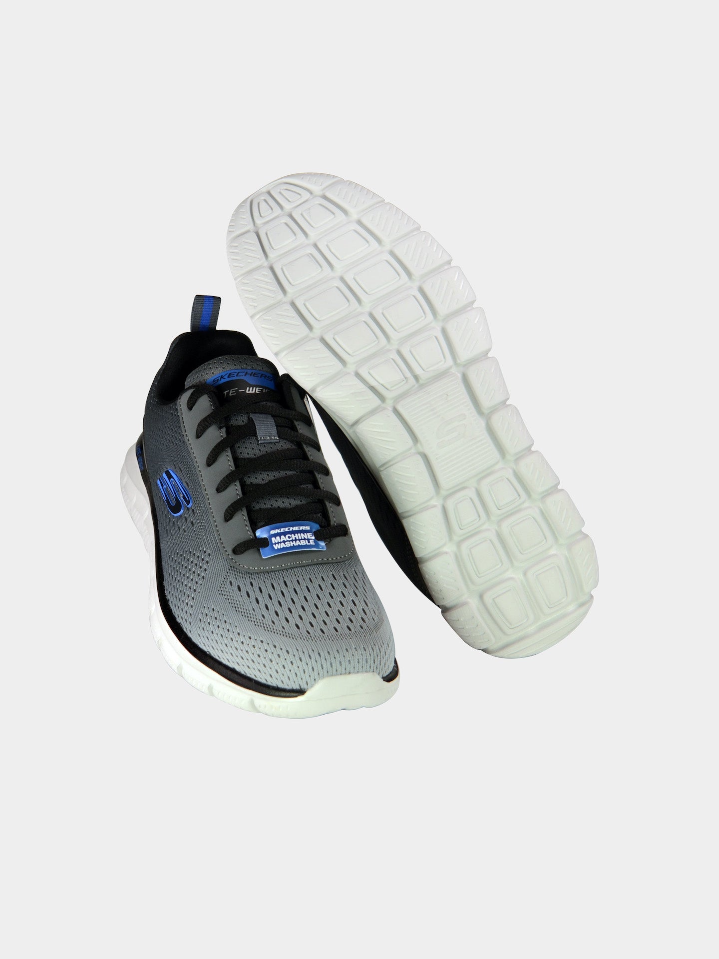 Skechers Men's Track - Ripkent Trainers #color_Gray