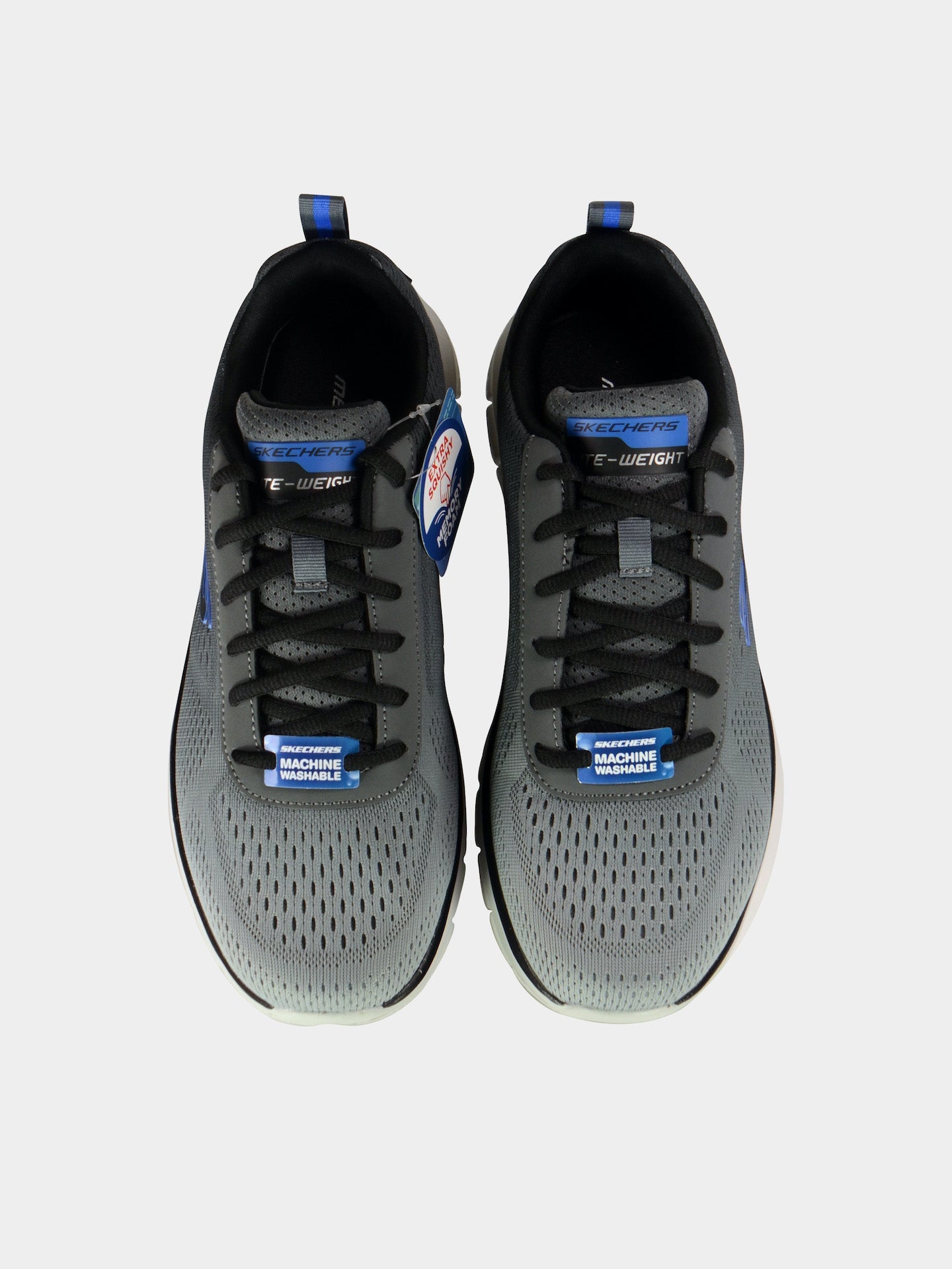 Skechers Men's Track - Ripkent Trainers #color_Gray