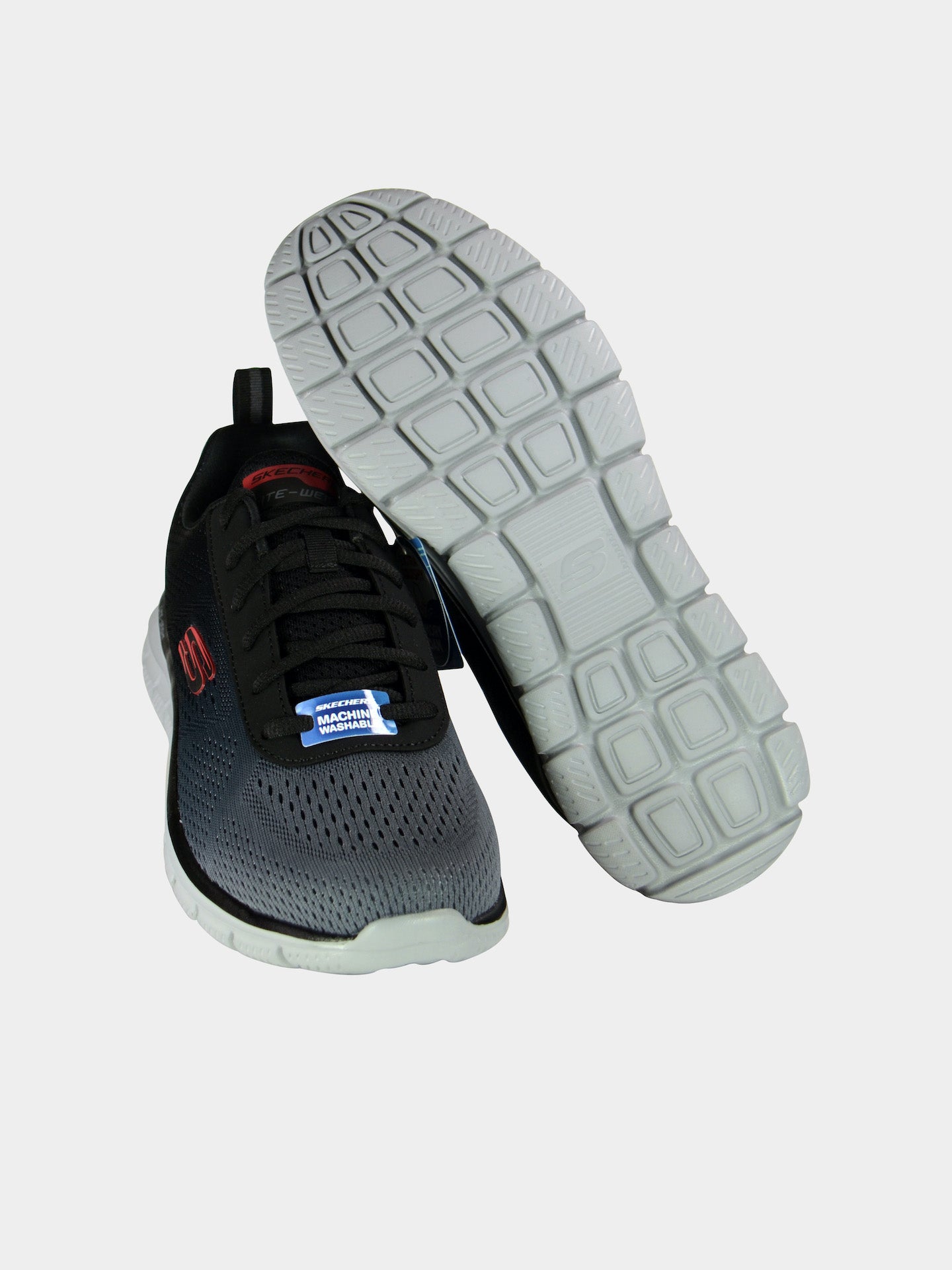 Skechers Men's Track - Ripkent Trainers #color_Black