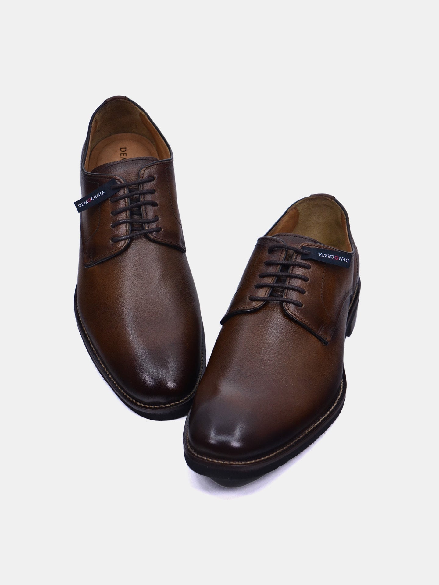 Democrata Men's Roy Light Formal Shoes #color_Brown