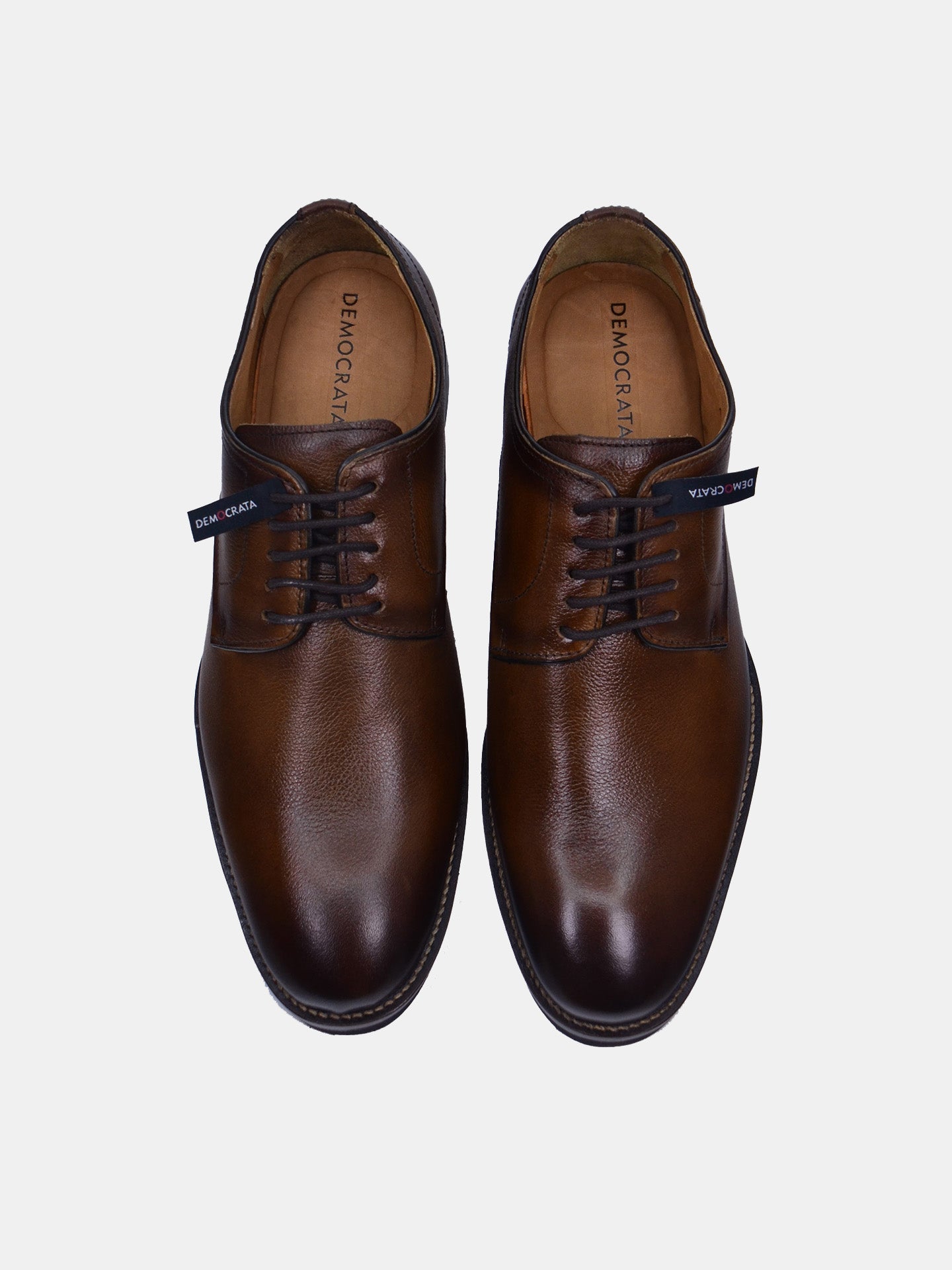 Democrata Men's Roy Light Formal Shoes #color_Brown