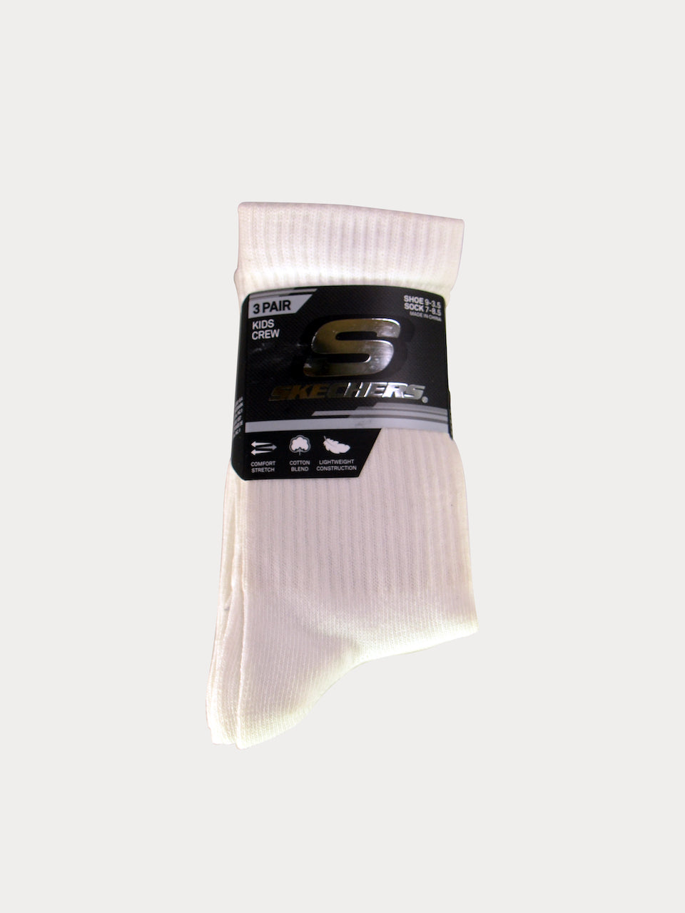 Skechers Kids 3 Pack Unisex Crew Socks