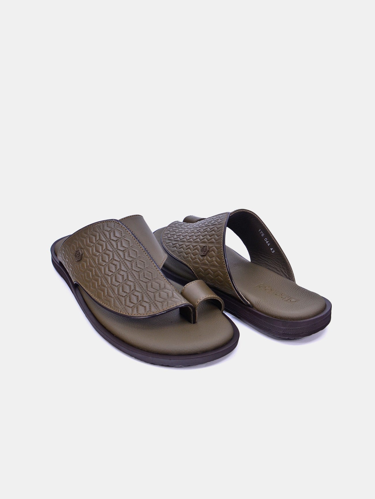 Barjeel Uno 175-044 Men's Sliders Sandals #color_Green