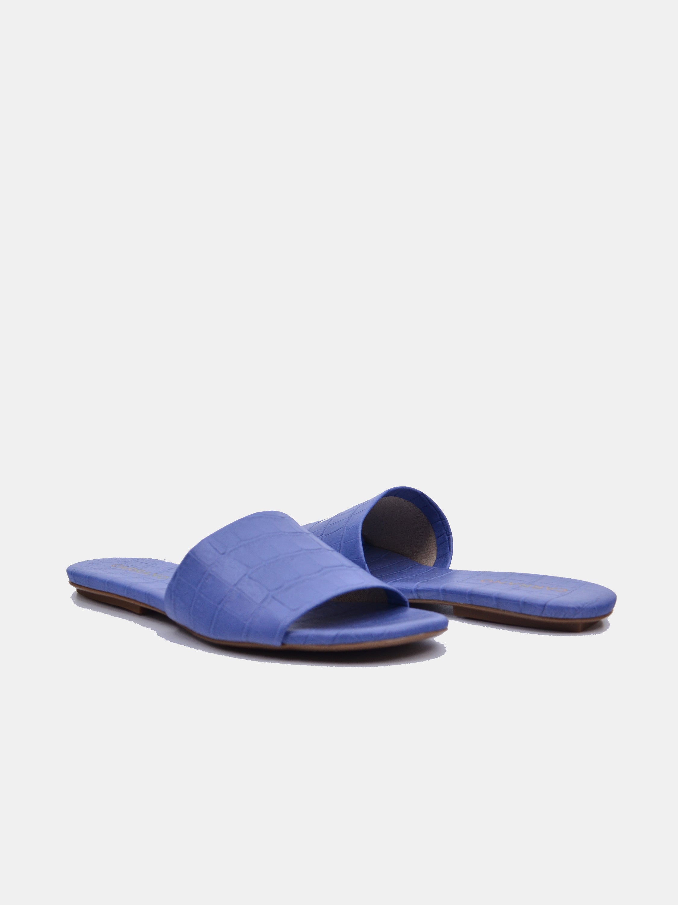 Carrano Women's Flat Slide Bold Sandals #color_Blue