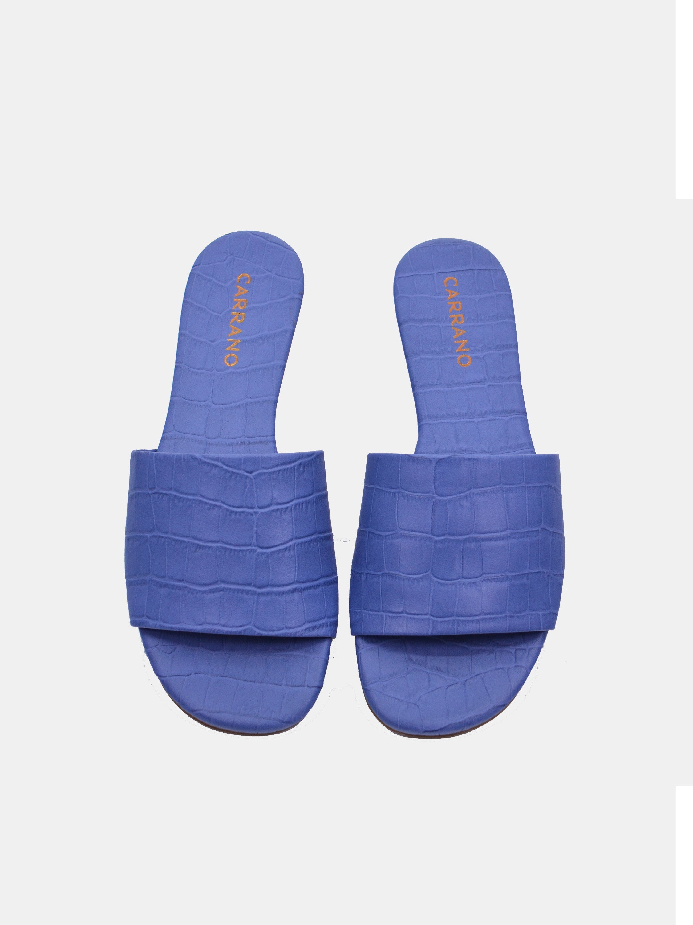 Carrano Women's Flat Slide Bold Sandals #color_Blue