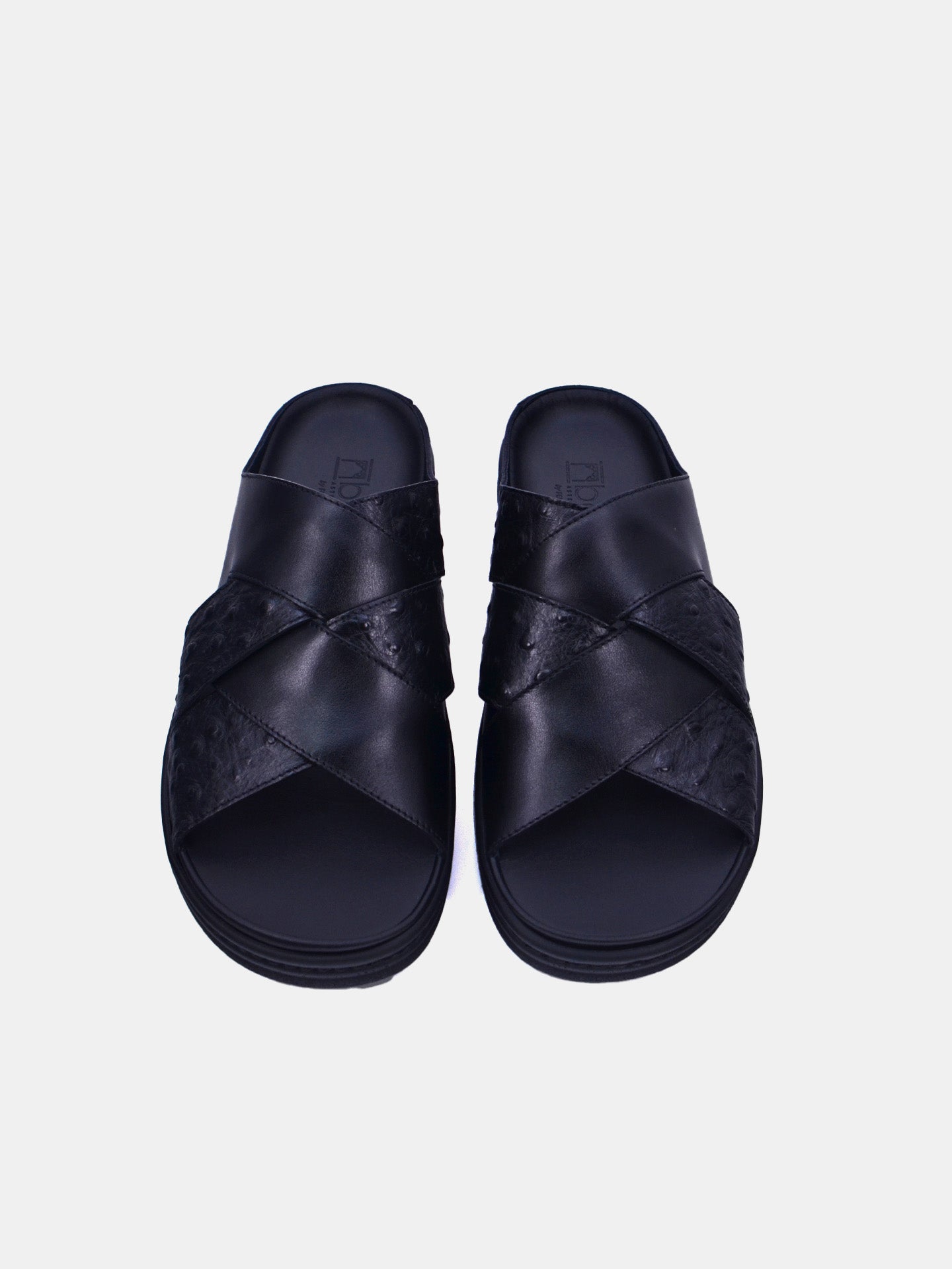 Barjeel Uno 2339 Men's Arabic Sandals #color_Black