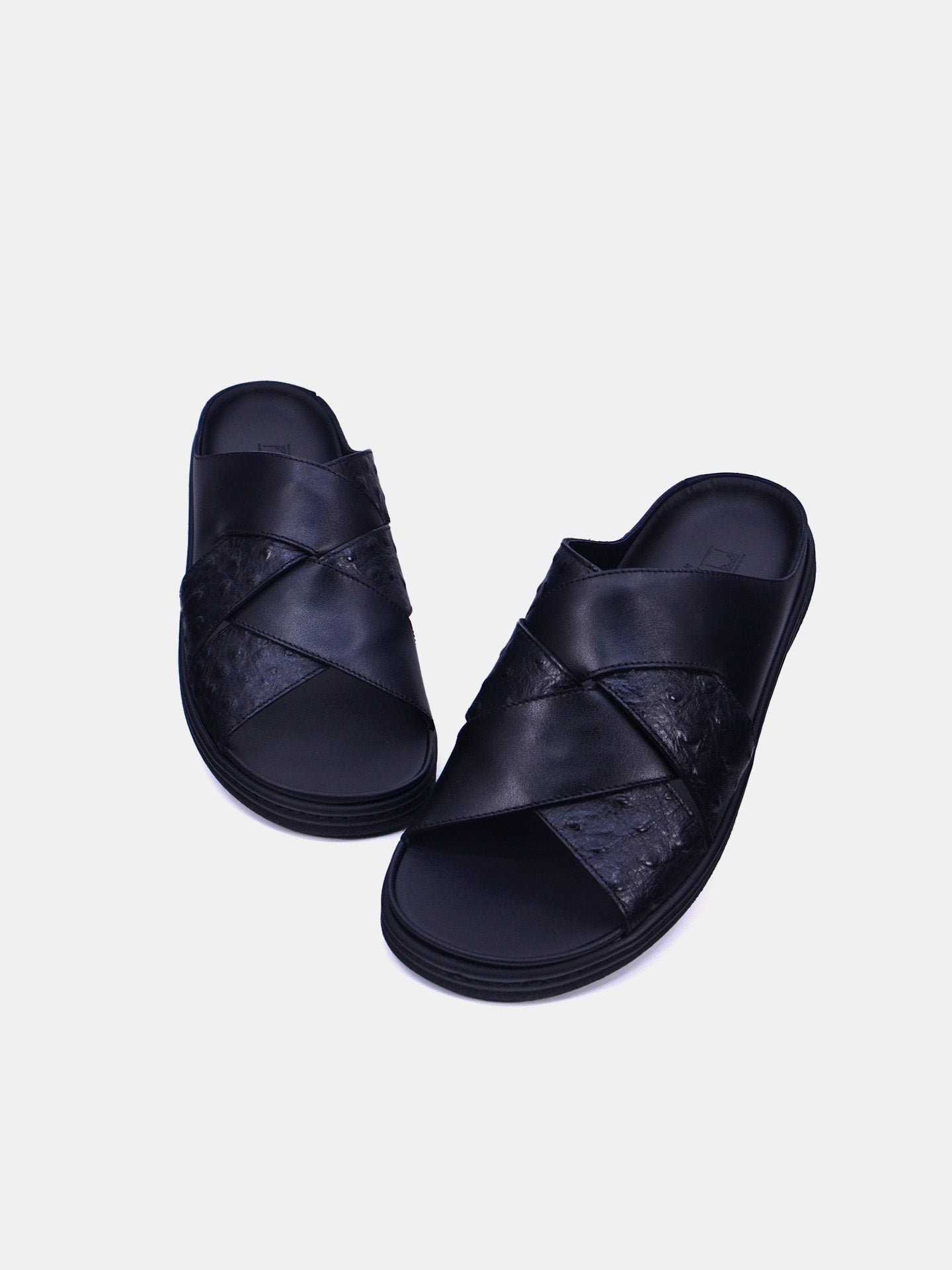 Barjeel Uno 2339 Men's Arabic Sandals #color_Black