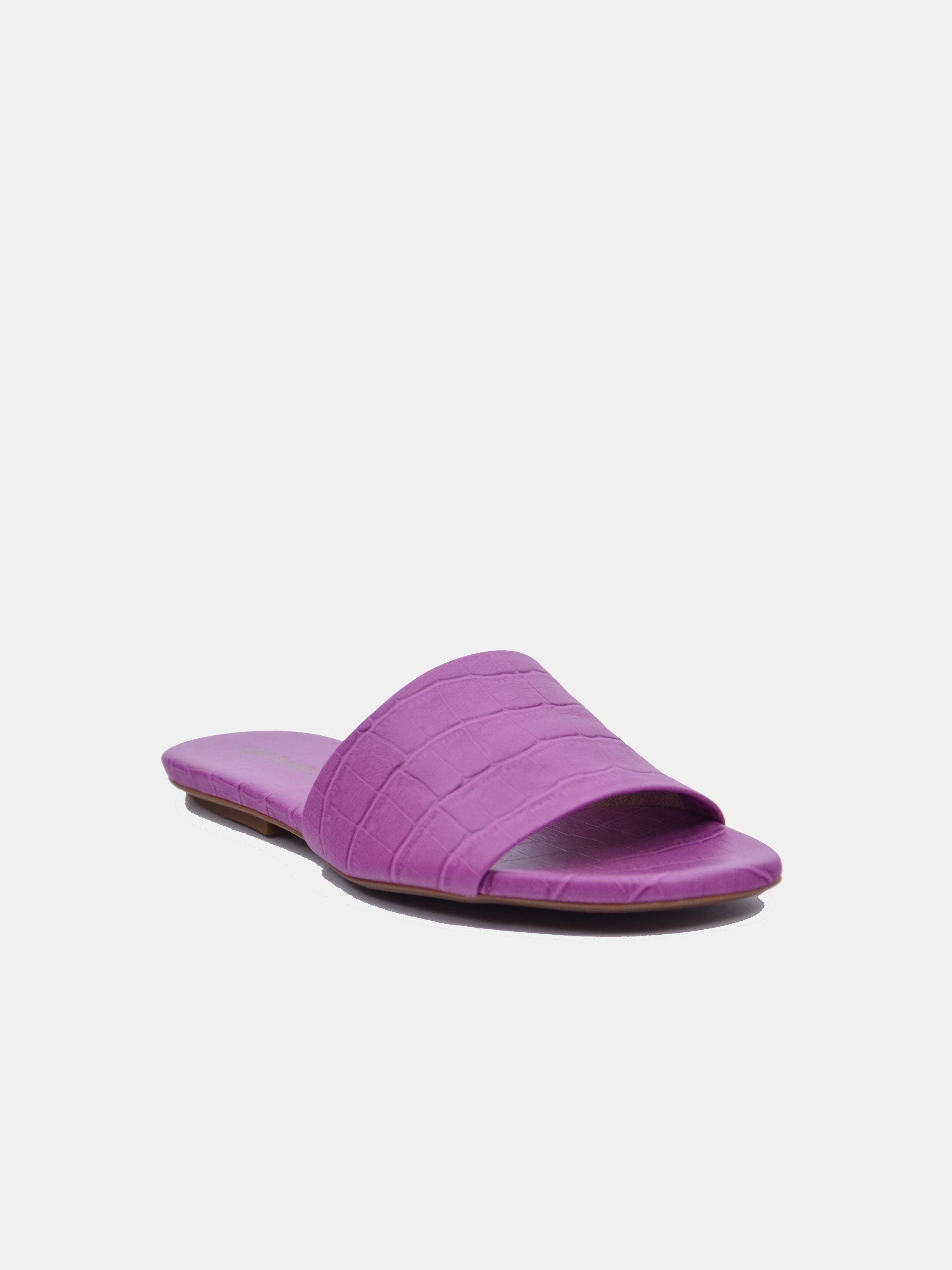 Carrano Women's Flat Slide Bold Sandals #color_Purple