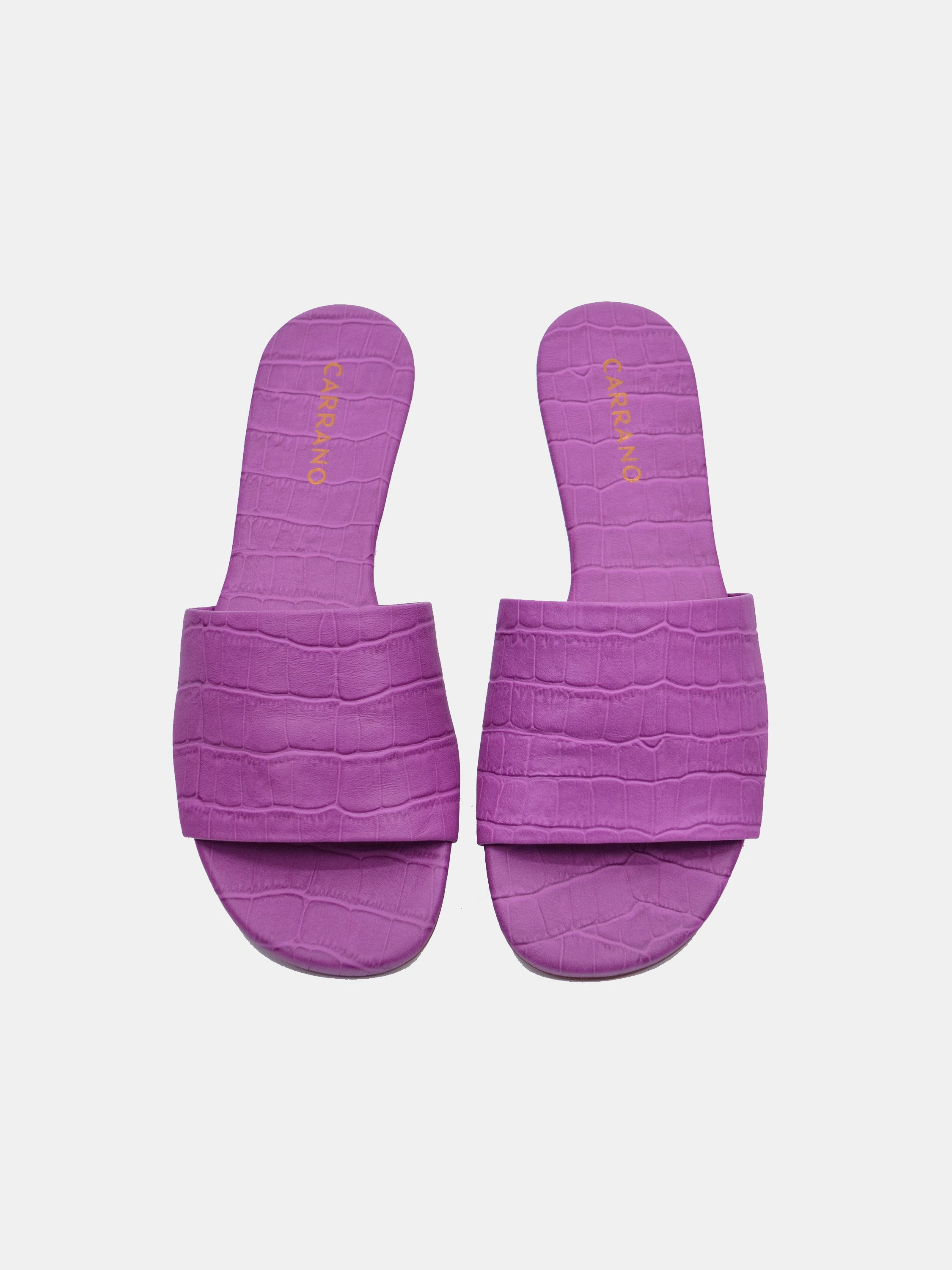 Carrano Women's Flat Slide Bold Sandals #color_Purple