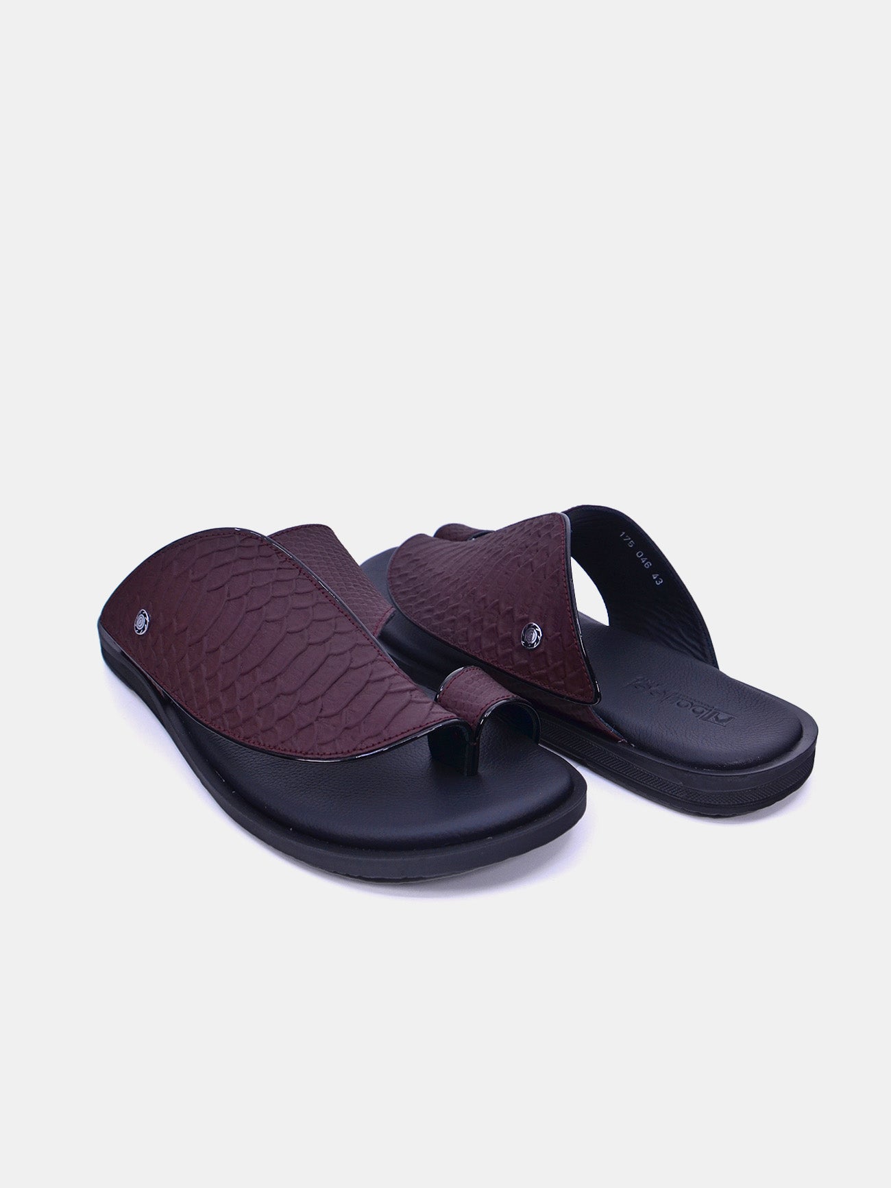 Barjeel Uno 175-046 Men's Sandals #color_Maroon
