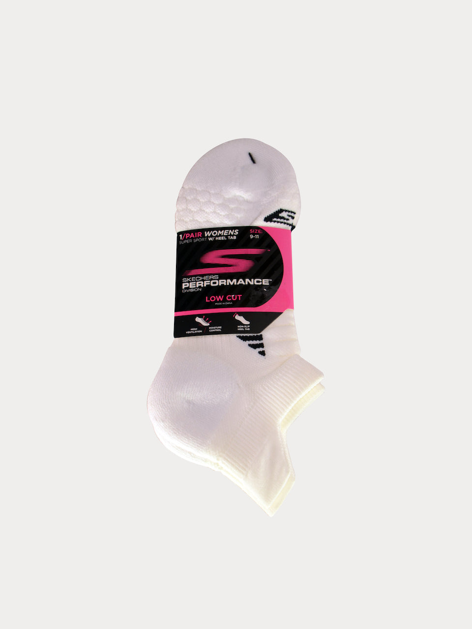 Skechers Women Compression On Show W/ Heel Tab Socks #color_White
