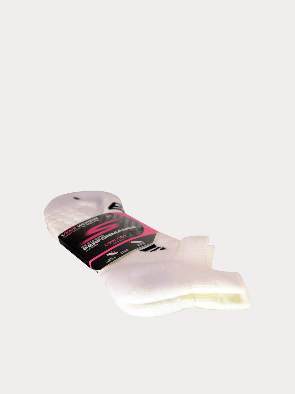 Skechers Women Compression On Show W/ Heel Tab Socks #color_White