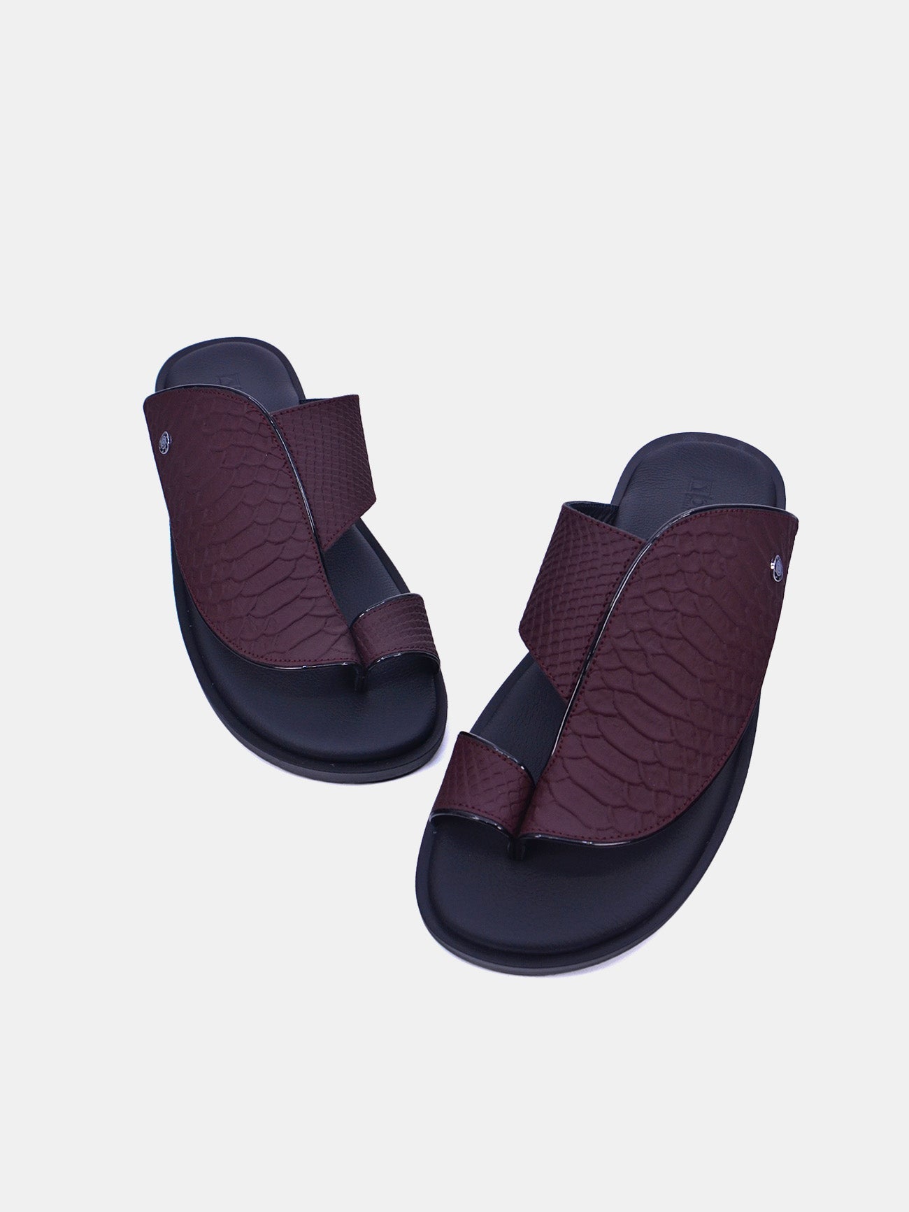 Barjeel Uno 175-046 Men's Sandals #color_Maroon
