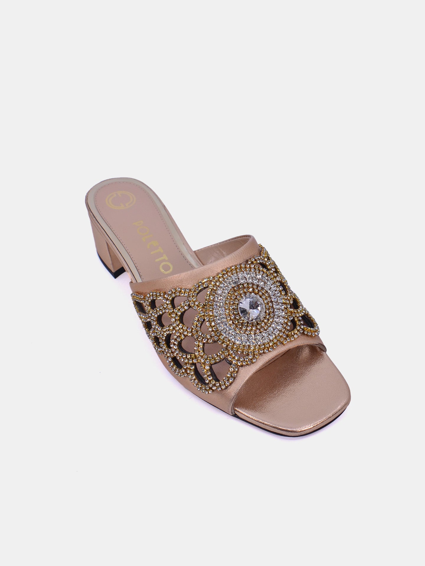 Poletto 54412 Women's Heeled Sandals #color_Brown