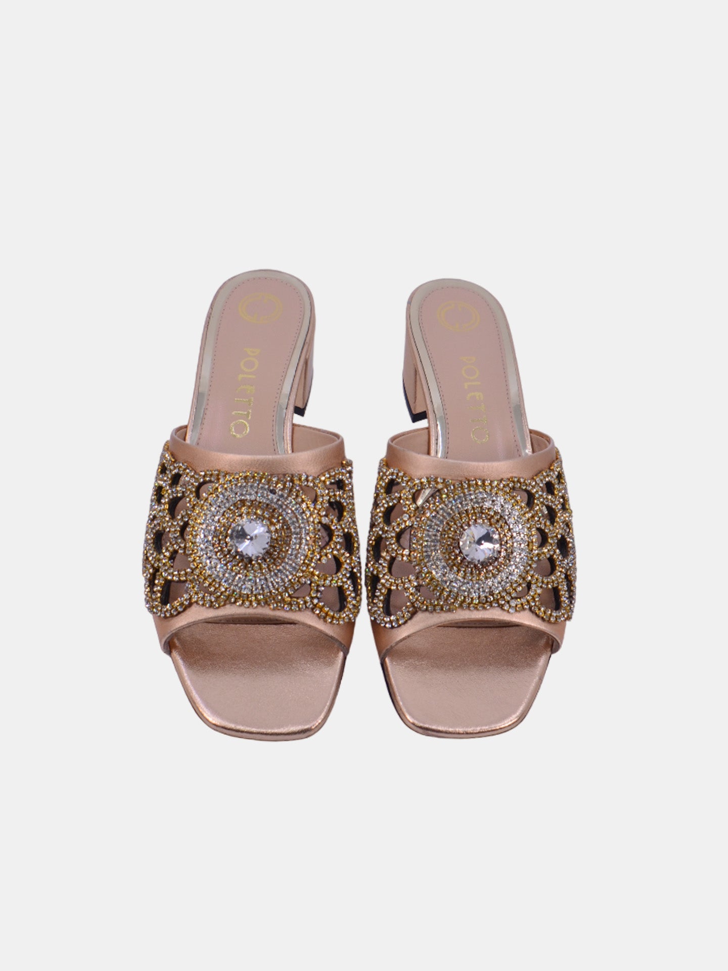 Poletto 54412 Women's Heeled Sandals #color_Brown
