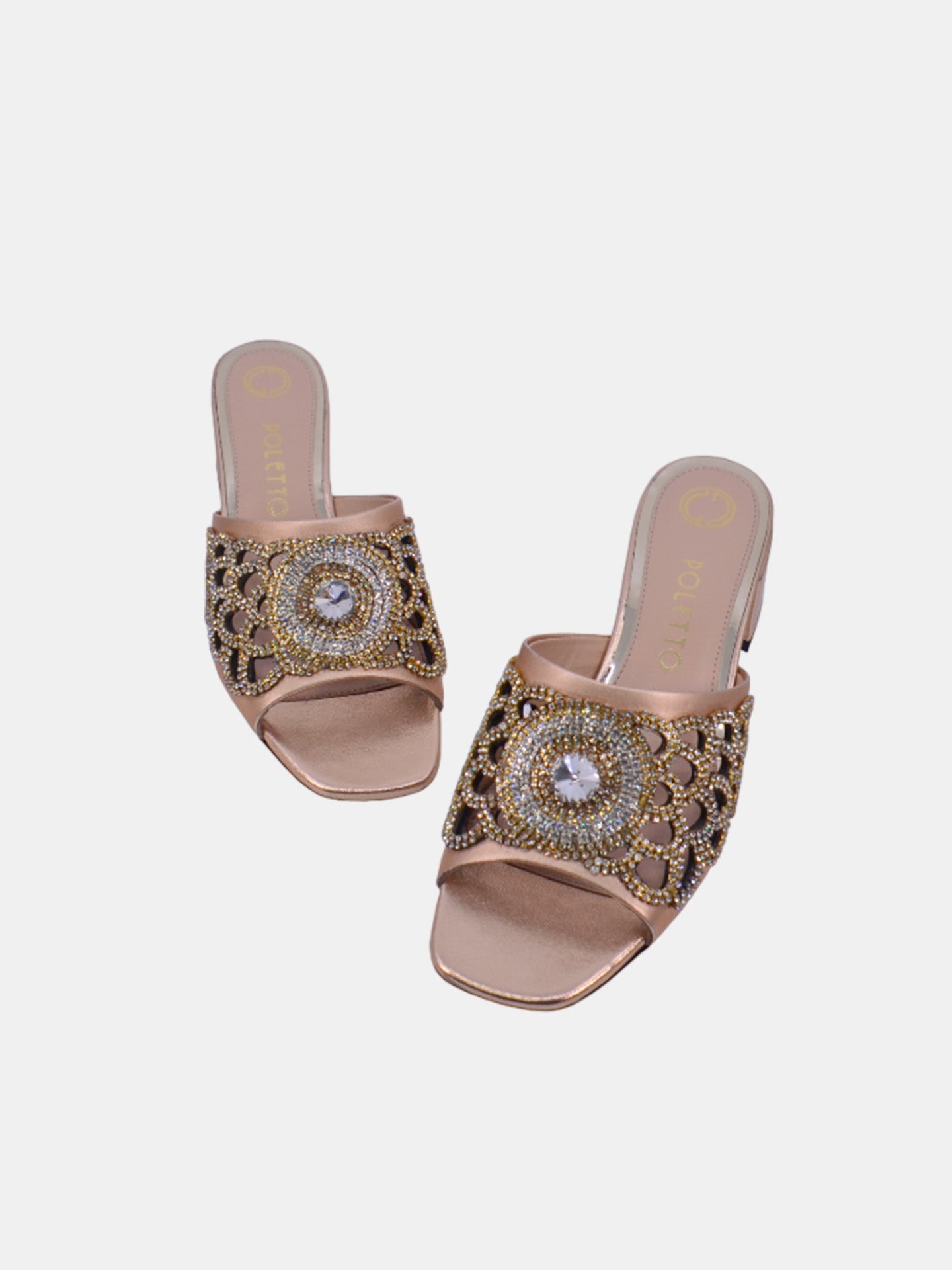 Poletto 54412 Women's Heeled Sandals #color_Brown