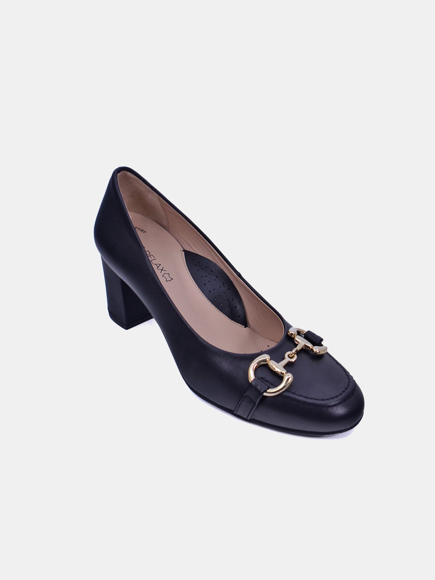DFC Relax H-61003 Women's Heeled Shoes #color_Black