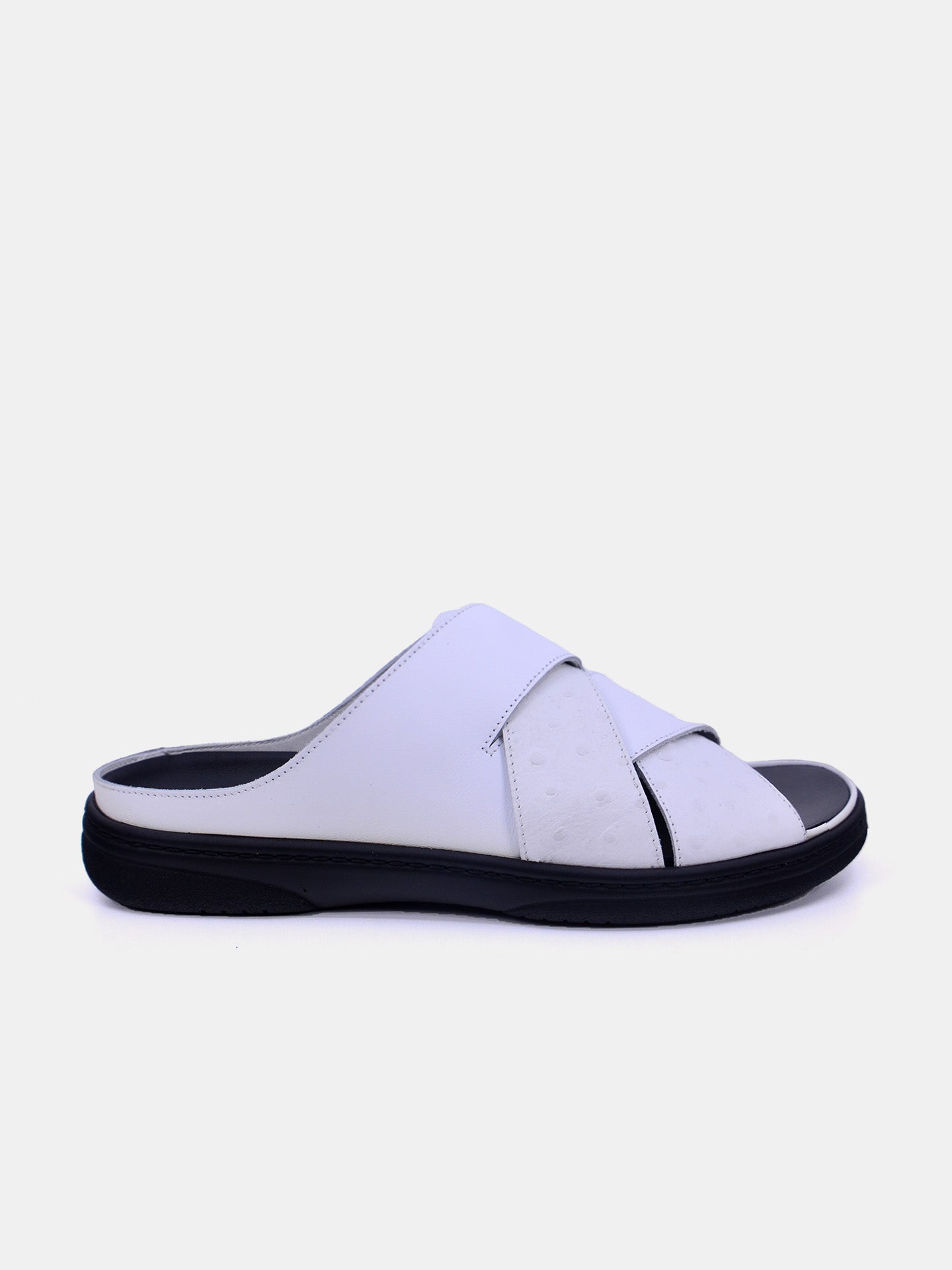 Barjeel Uno 2339 Men's Arabic Sandals #color_White