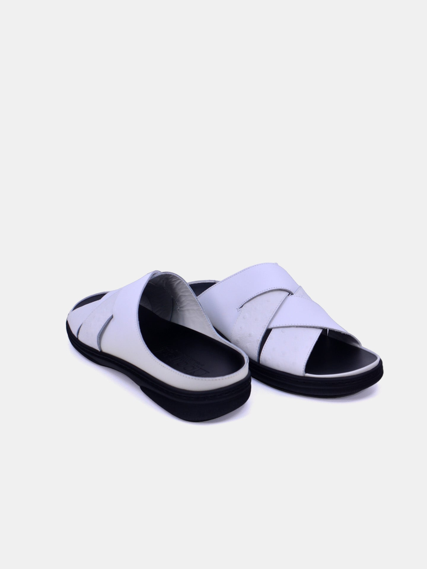 Barjeel Uno 2339 Men's Arabic Sandals #color_White