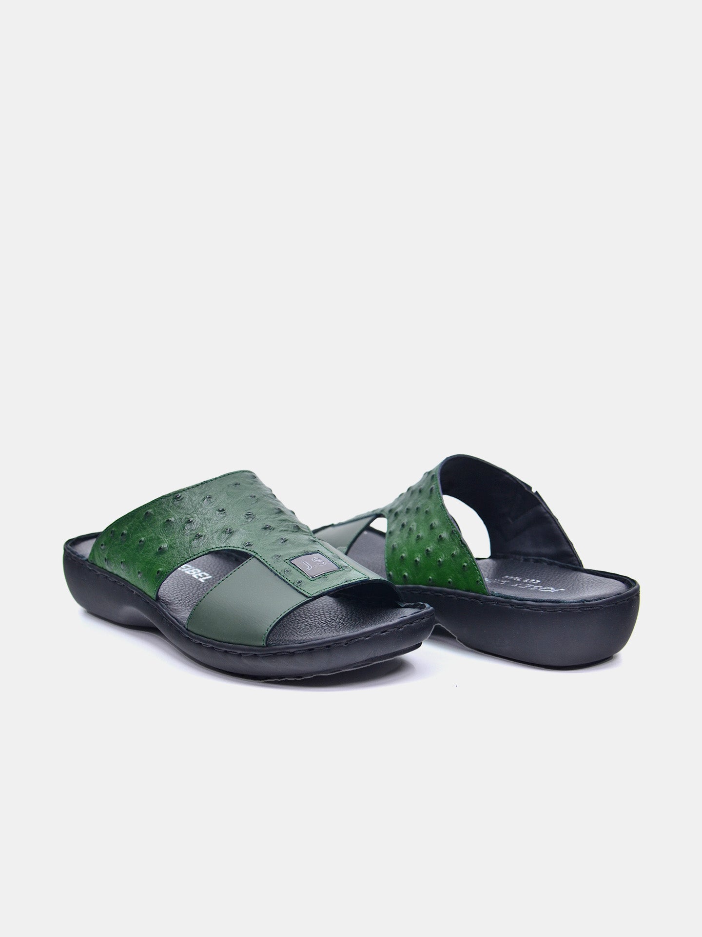Josef Seibel 44189 Men's Slider Sandals #color_Green