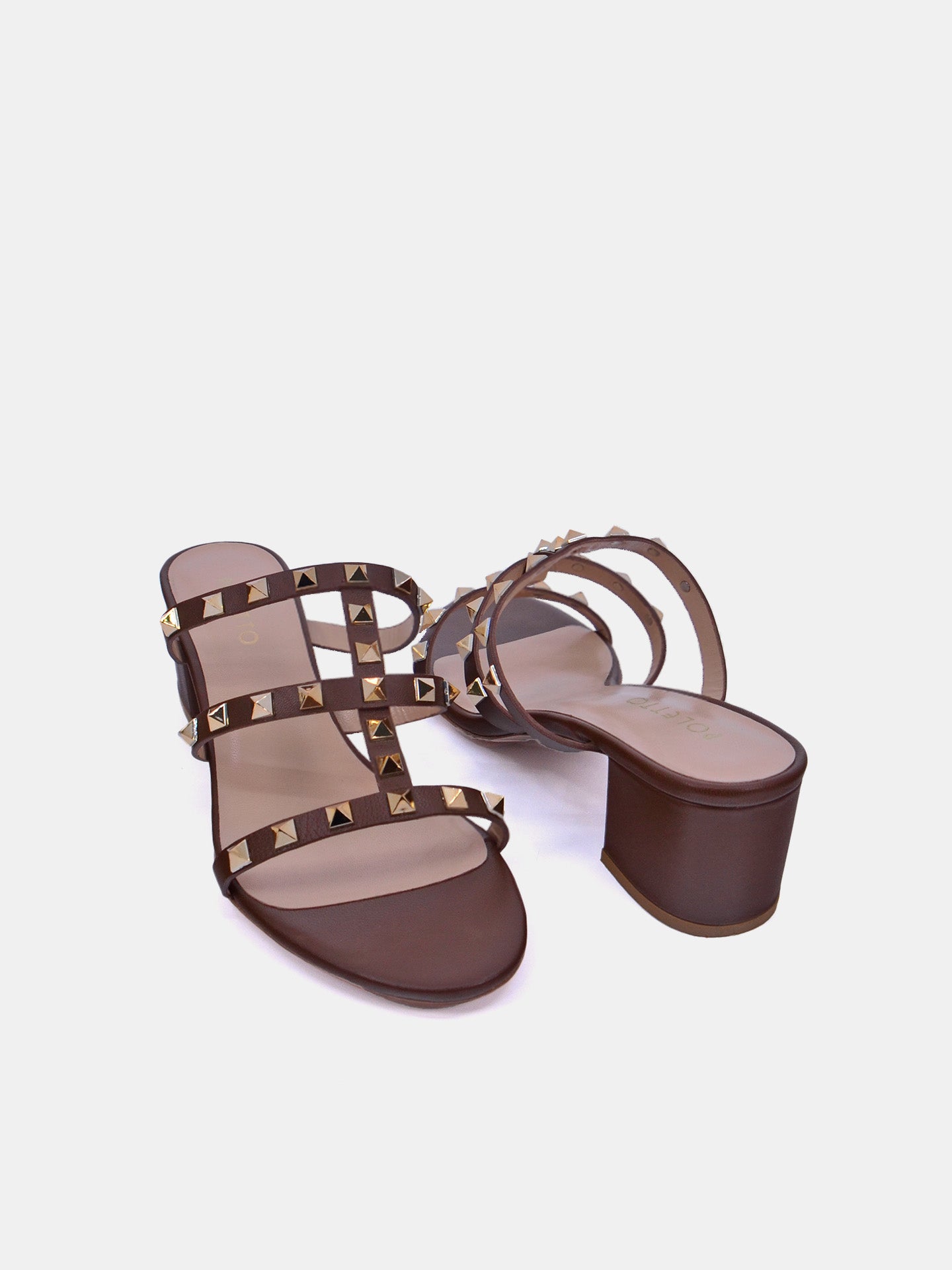 Poletto 16984 Women's Heeled Sandals #color_Bronze