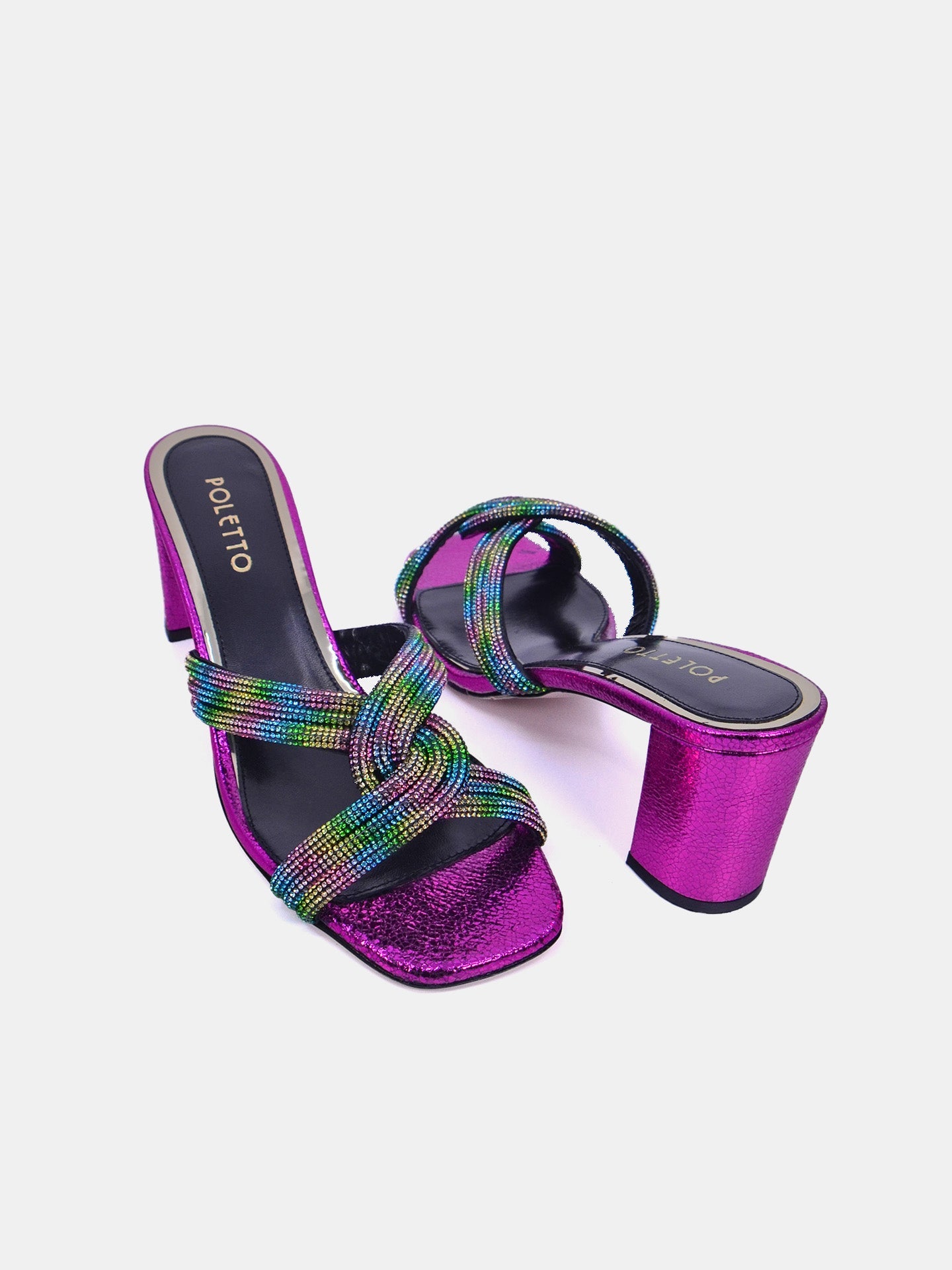 Poletto 4183177 Women's Heeled Sandals #color_Pink