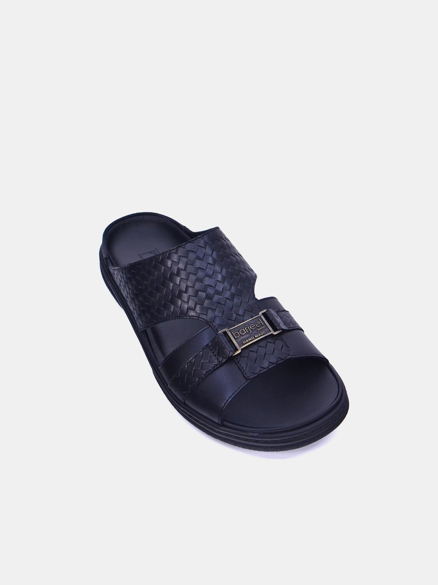 Barjeel Uno 2372 Men's Arabic Sandals #color_Black