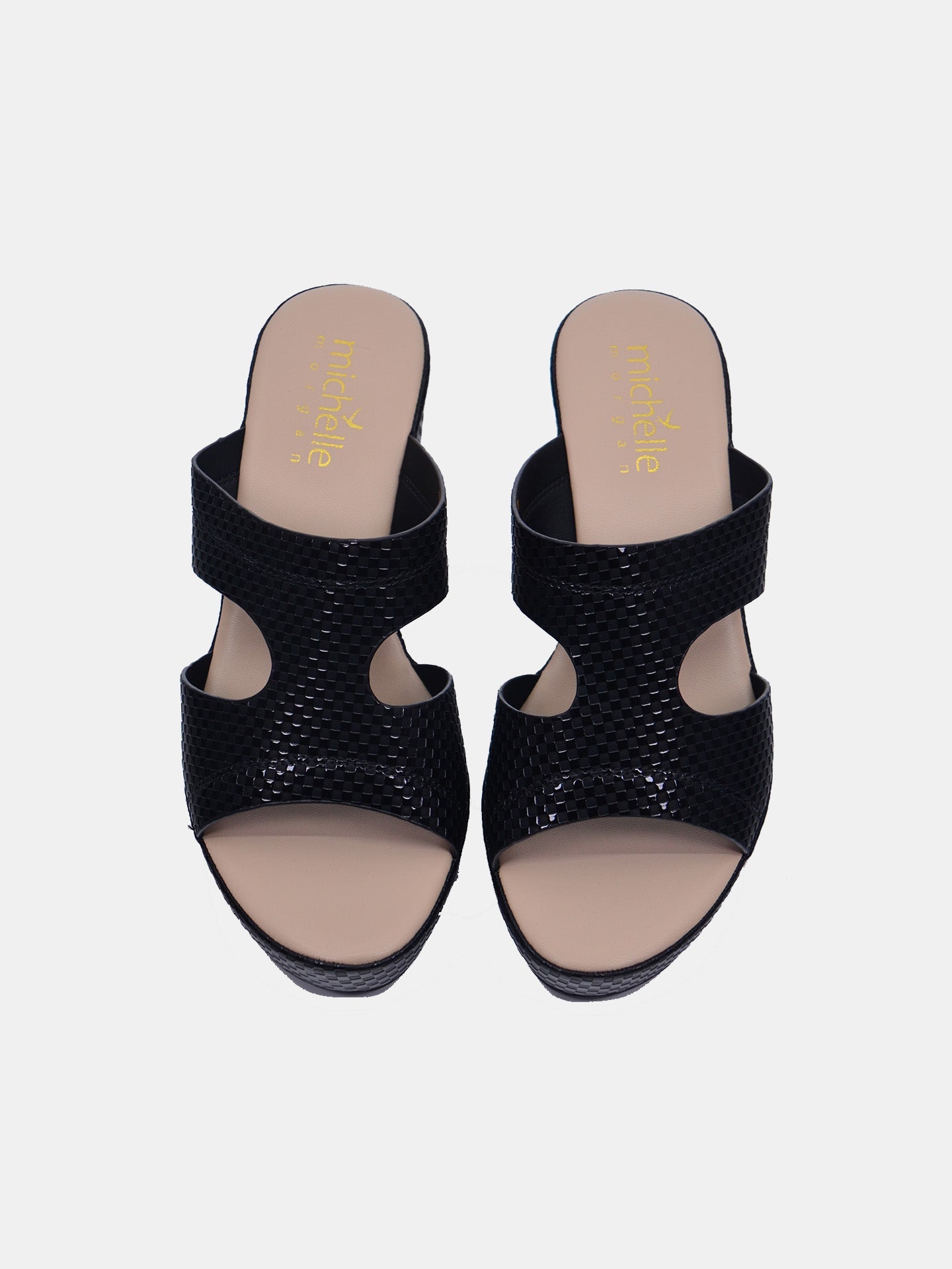 Michelle Morgan 114RC25G Women's Heeled Sandals #color_Black
