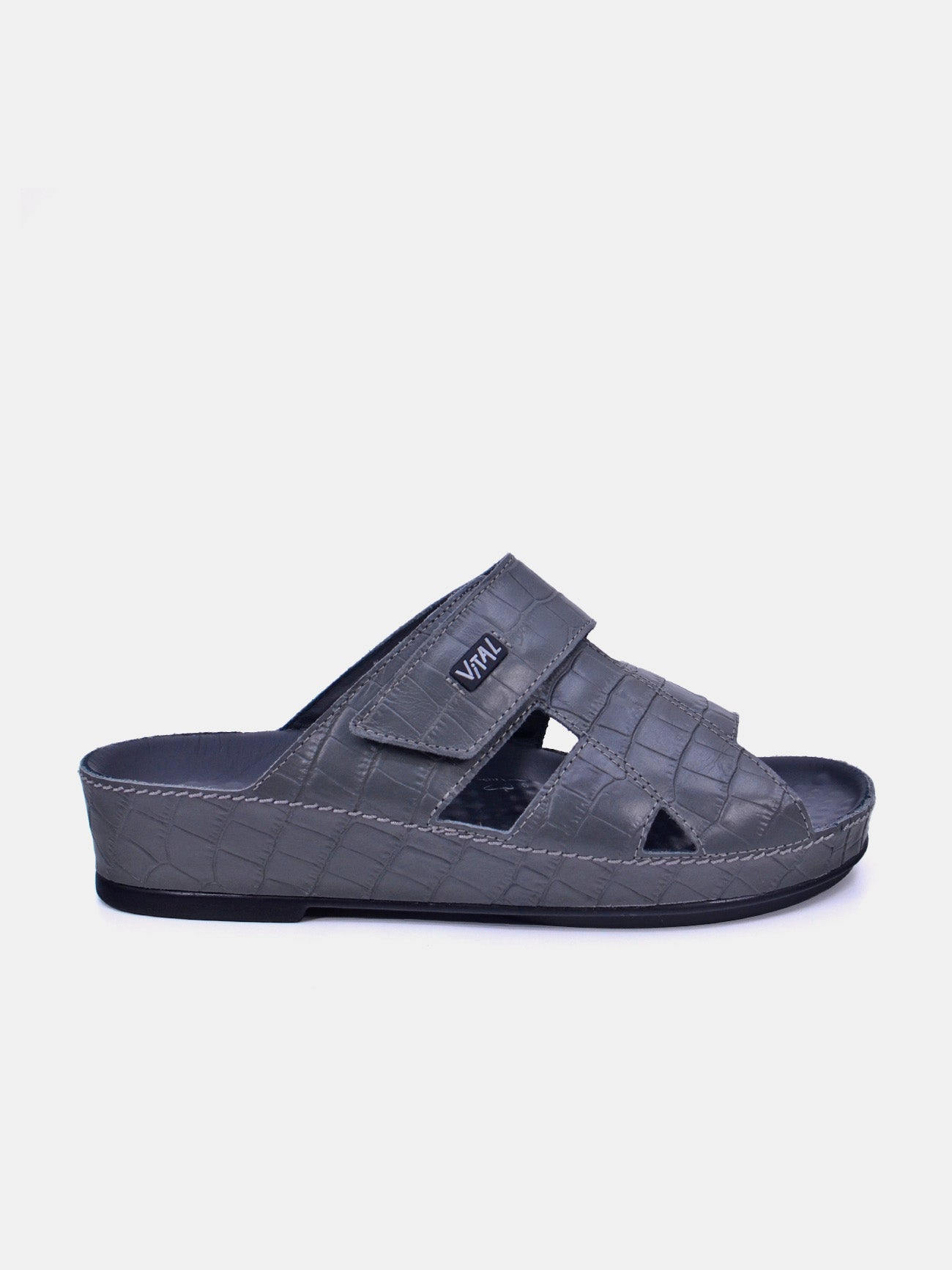 Vital 74004S Men's Slider Sandals #color_Gray