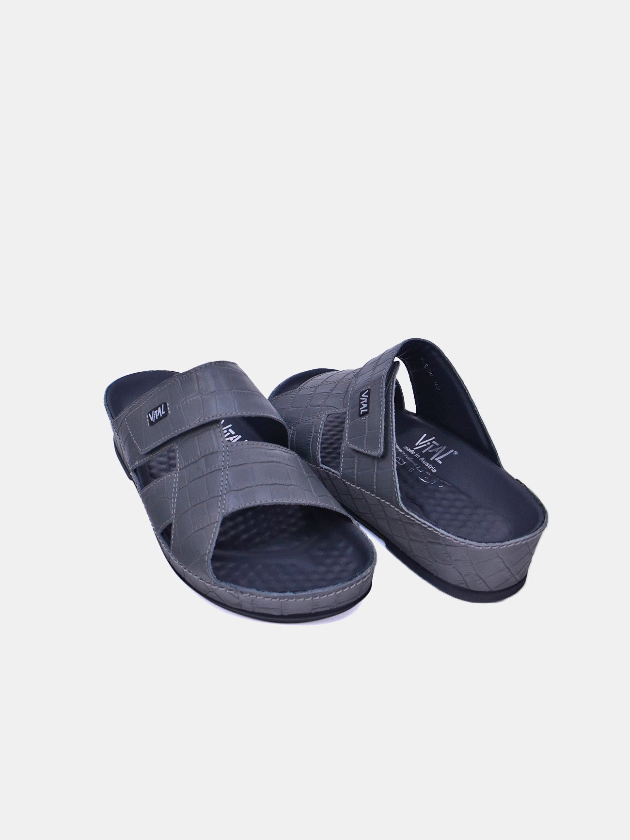 Vital 74004S Men's Slider Sandals #color_Gray