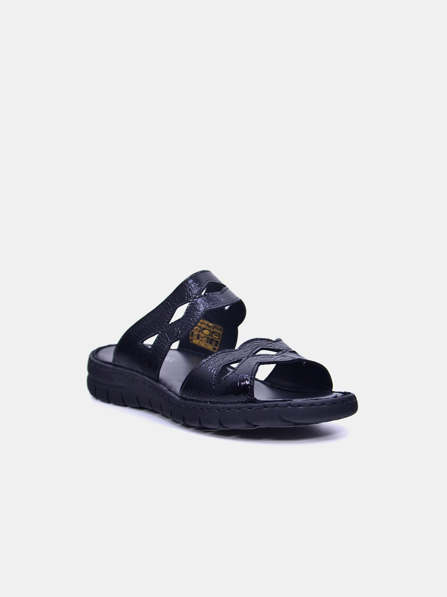 Josef Seibel 93466 Women's Flat Sandals #color_Black