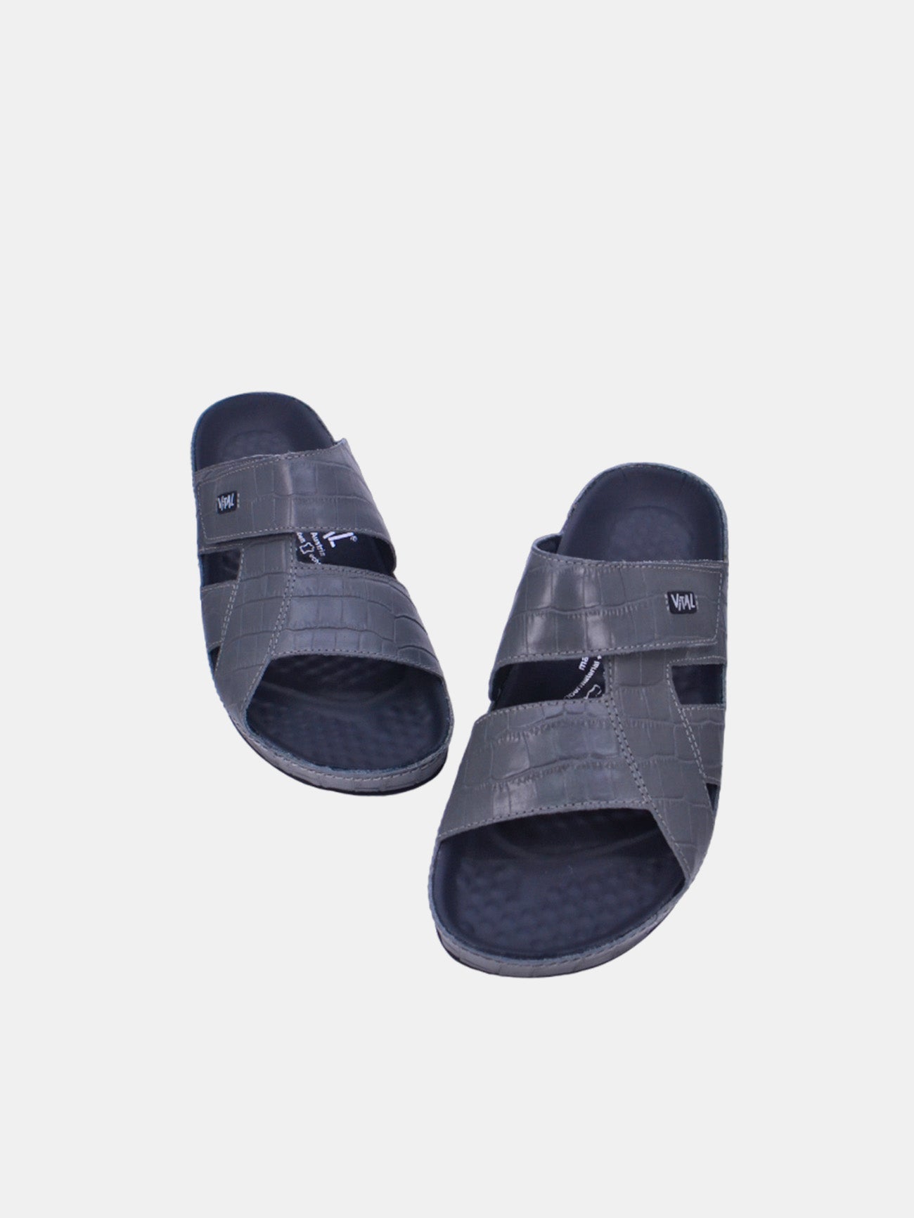 Vital 74004S Men's Slider Sandals #color_Gray