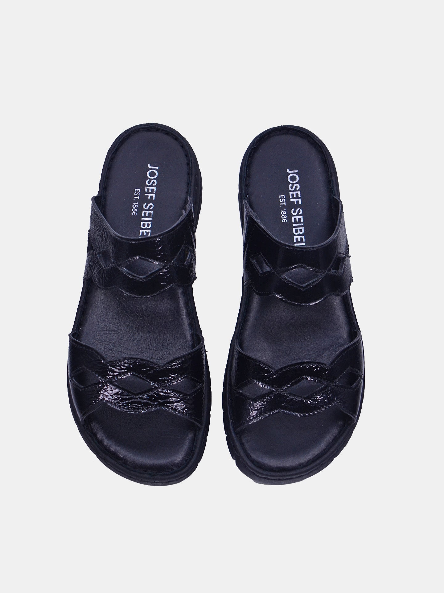 Josef Seibel 93466 Women's Flat Sandals #color_Black