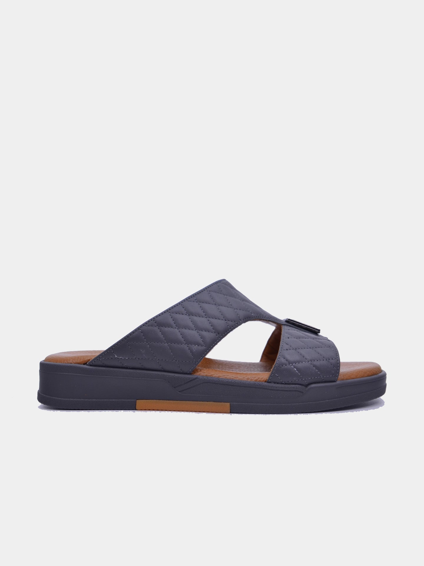 Barjeel Uno MSA-120 Men's Arabic Sandals #color_Gray