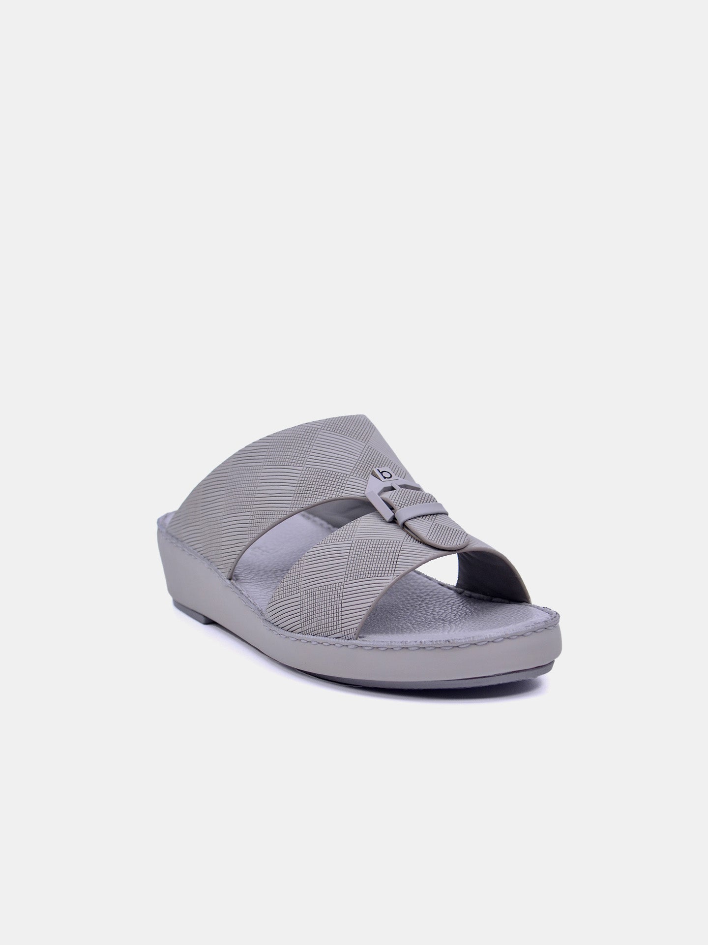 Barjeel Uno BSP1-59 Men's Arabic Sandals #color_Gray