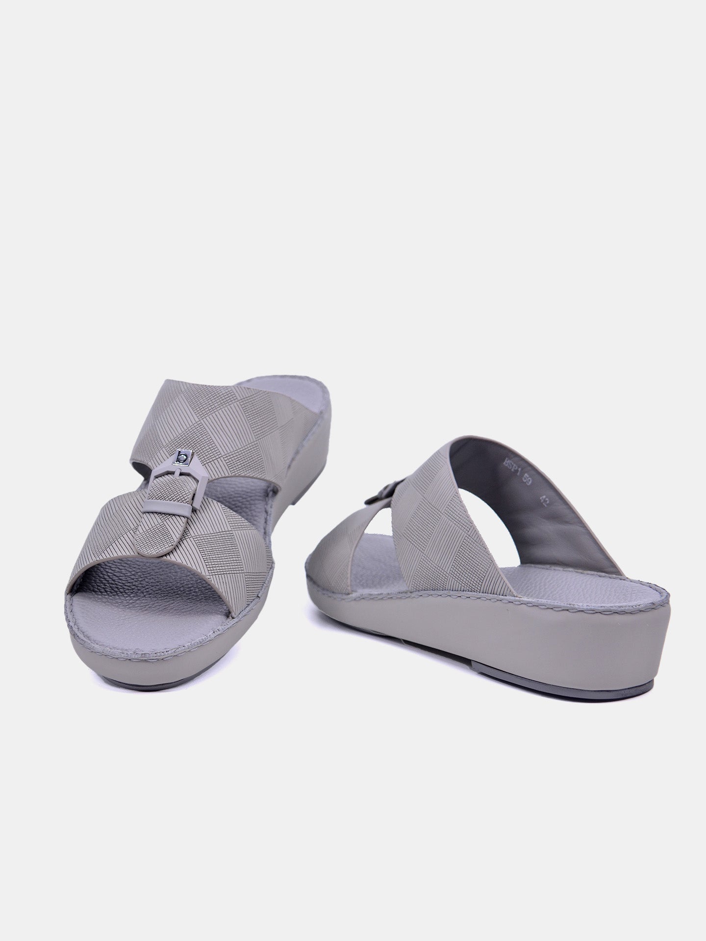 Barjeel Uno BSP1-59 Boys Arabic Sandals #color_Gray