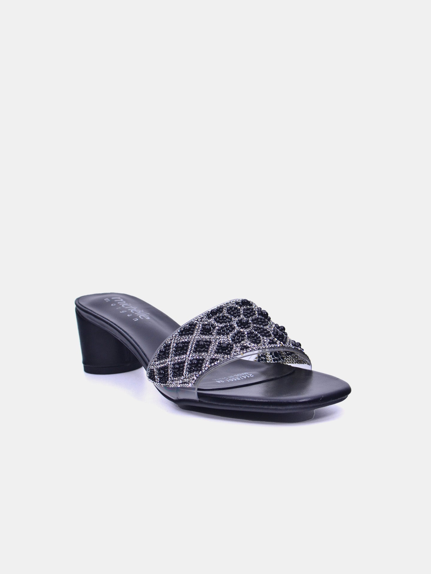 Michelle Morgan 214JH501 Women's Heeled Sandals #color_Black