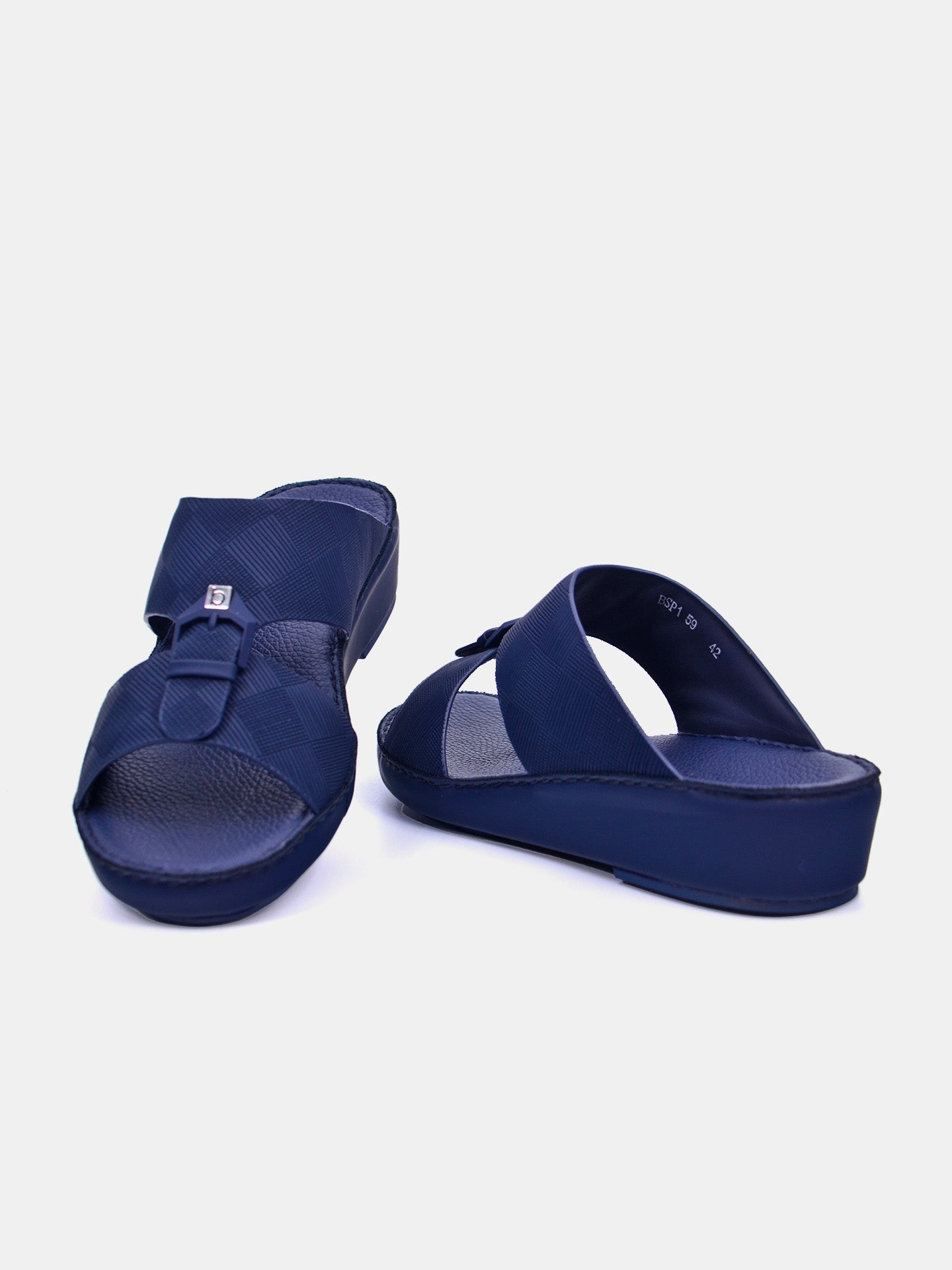 Barjeel Uno BSP1-59 Men's Arabic Sandals #color_Blue