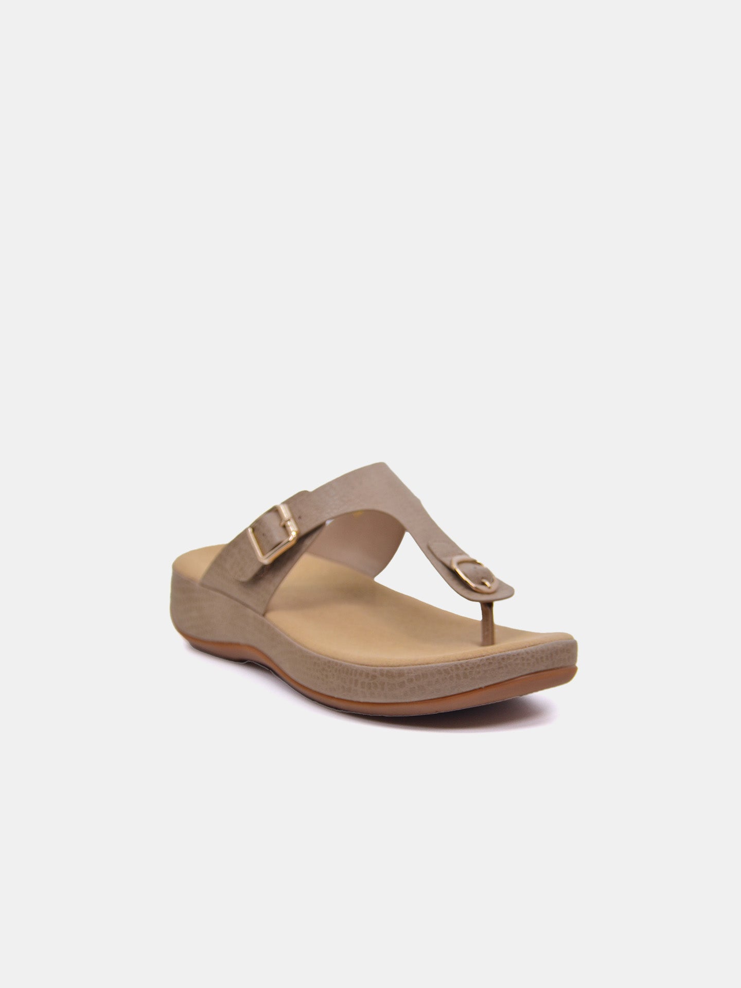 Michelle Morgan 114RL193 Women's Flat Sandals #color_Light Brown