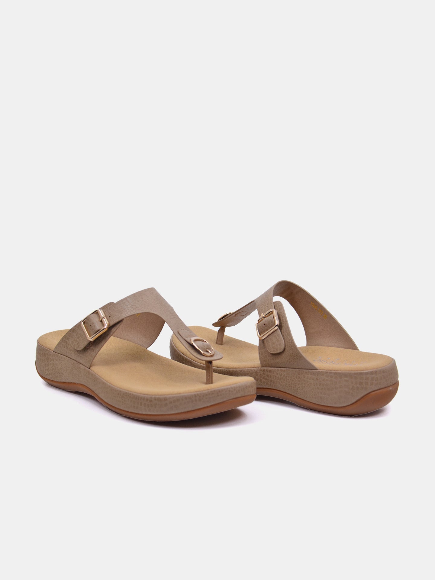 Michelle Morgan 114RL193 Women's Flat Sandals #color_Light Brown