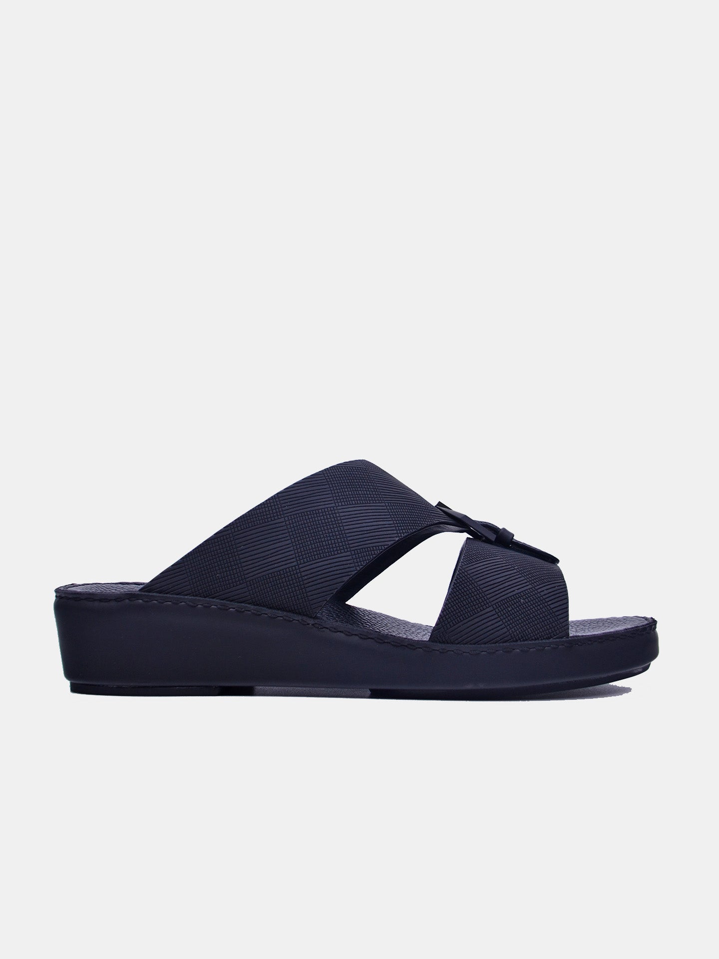 Barjeel Uno BSP1-59 Boys Arabic Sandals #color_Black